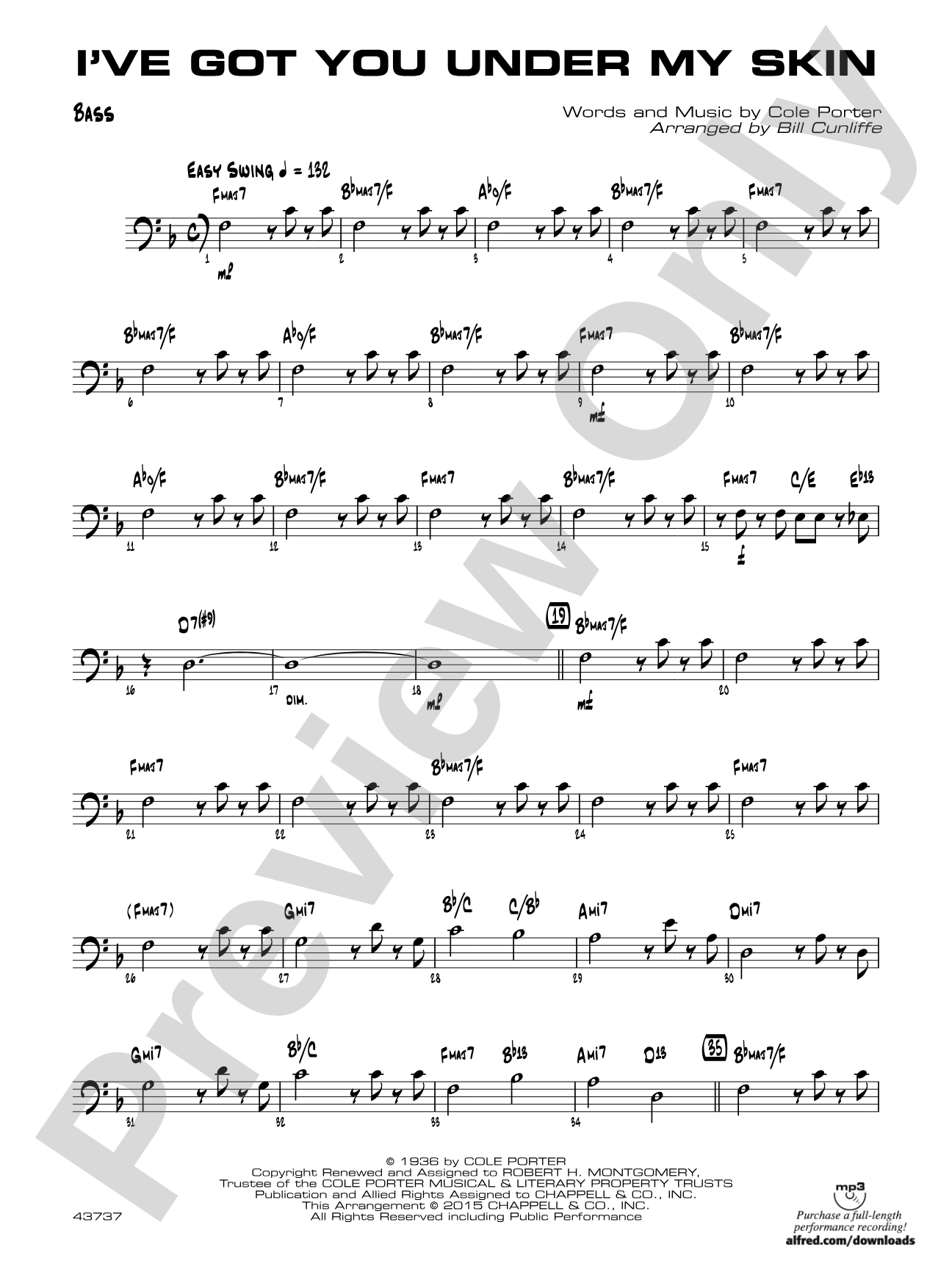 I've Got You Under My Skin: String Bass
