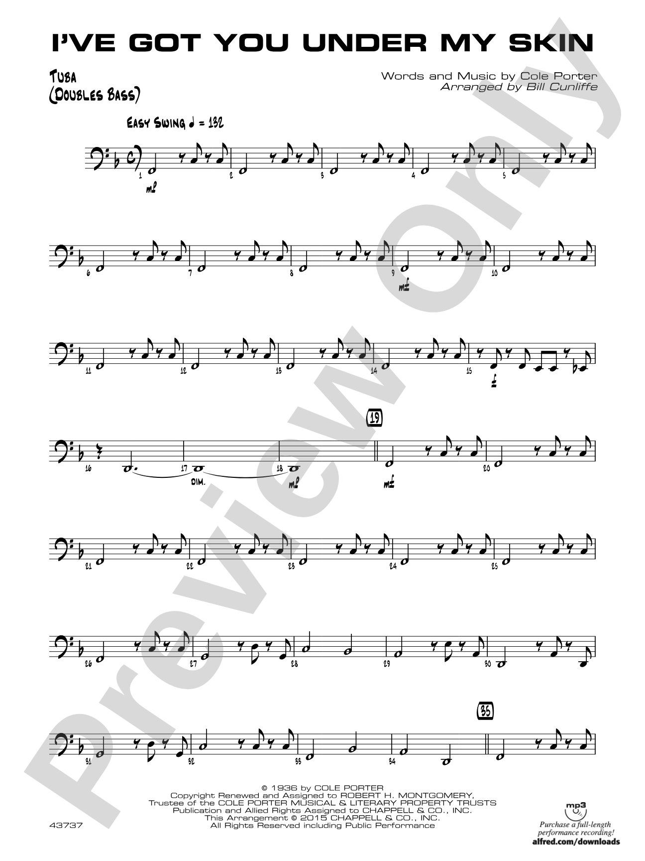 I've Got You Under My Skin: Tuba