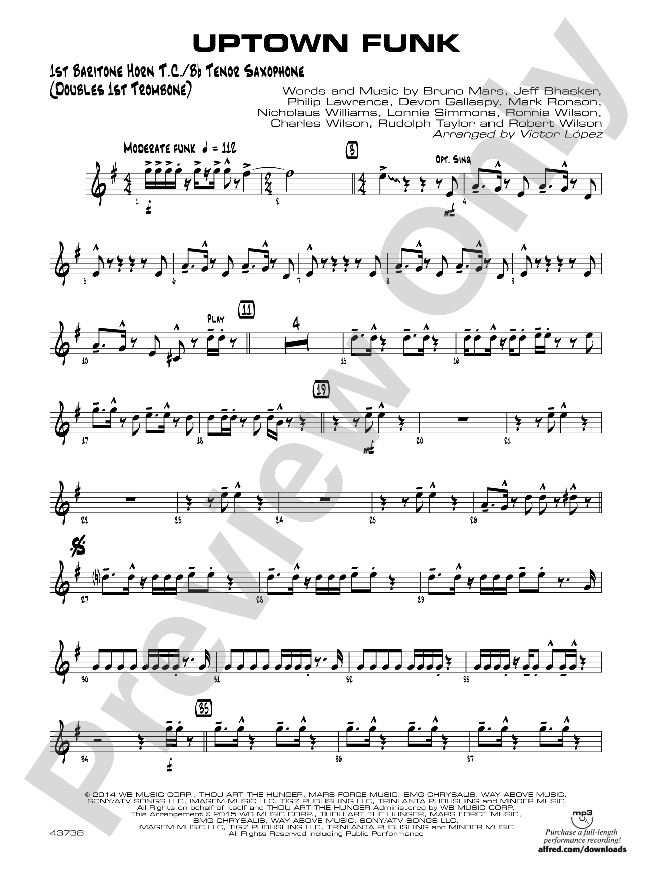 Uptown Funk: Baritone T.C.