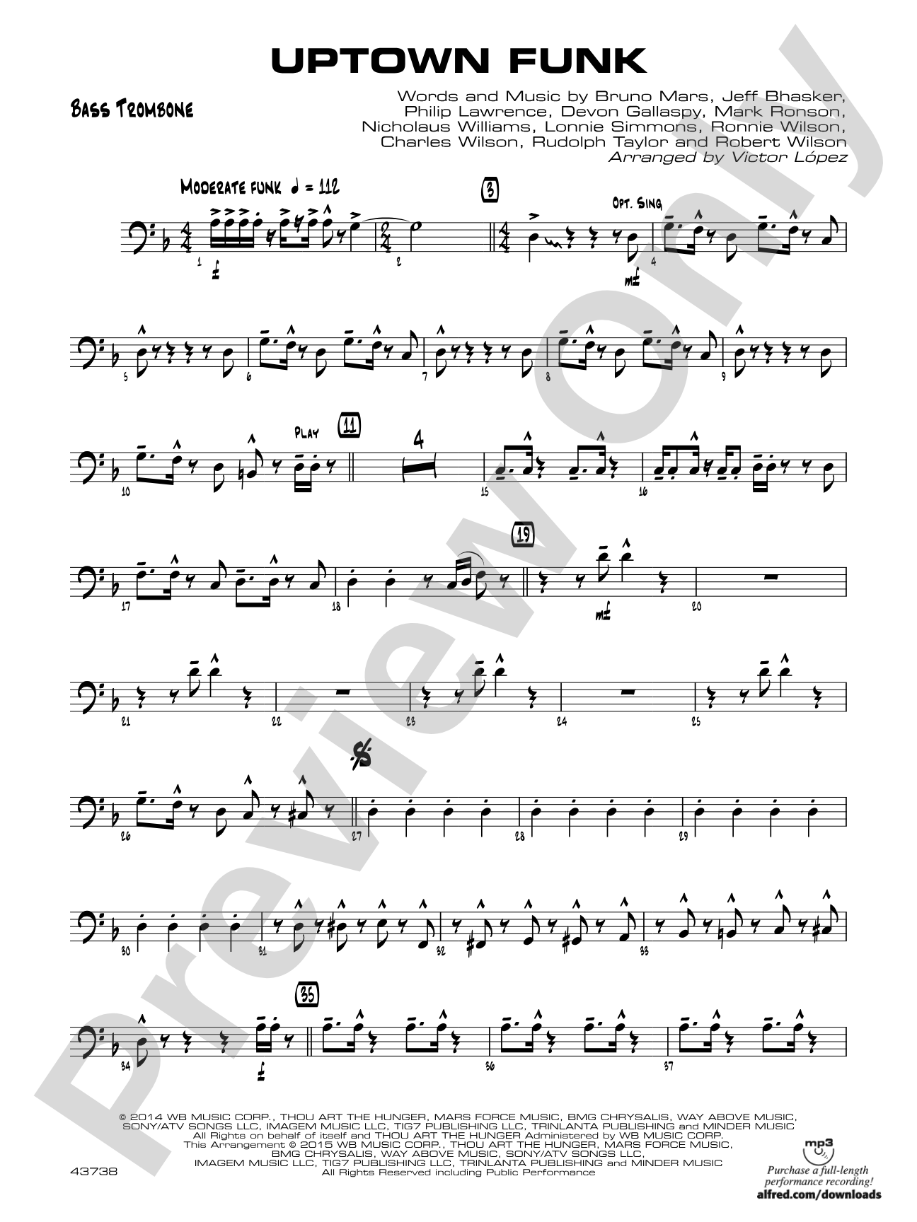 Uptown Funk: Bass Trombone