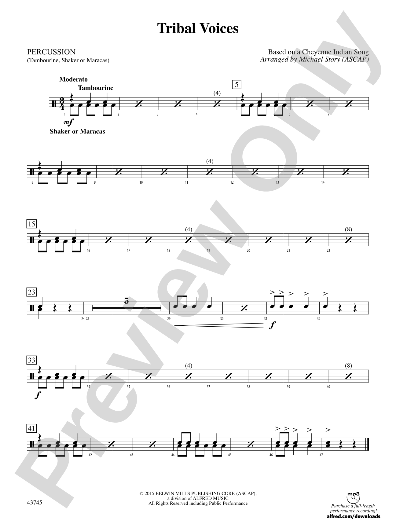 Tribal Voices: 1st Percussion