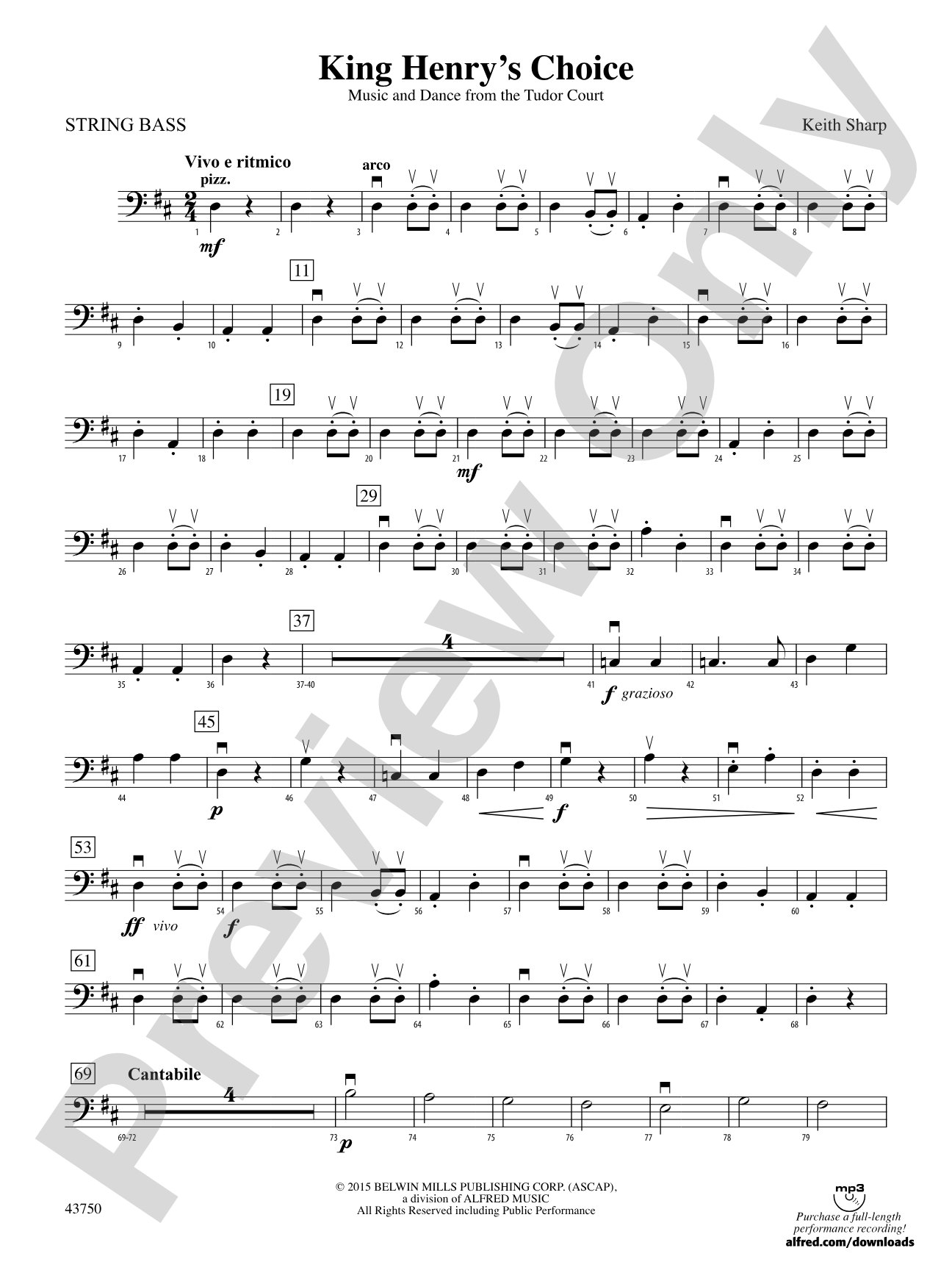 King Henry's Choice: String Bass