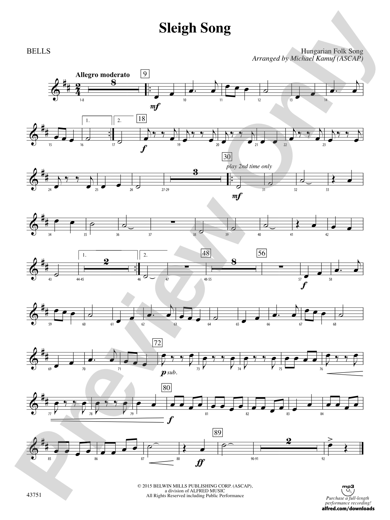 Sleigh Song: Bells