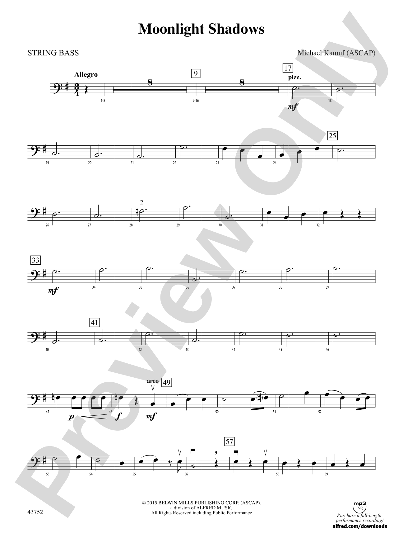 Moonlight Shadows: String Bass