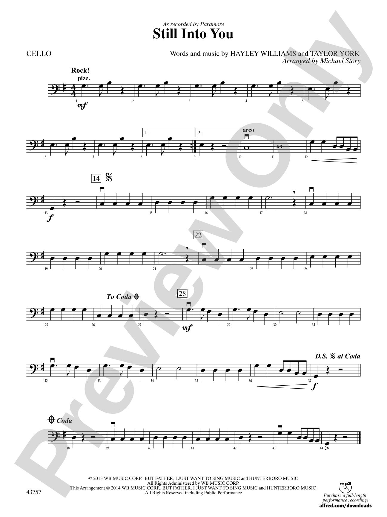 Still Into You: Cello
