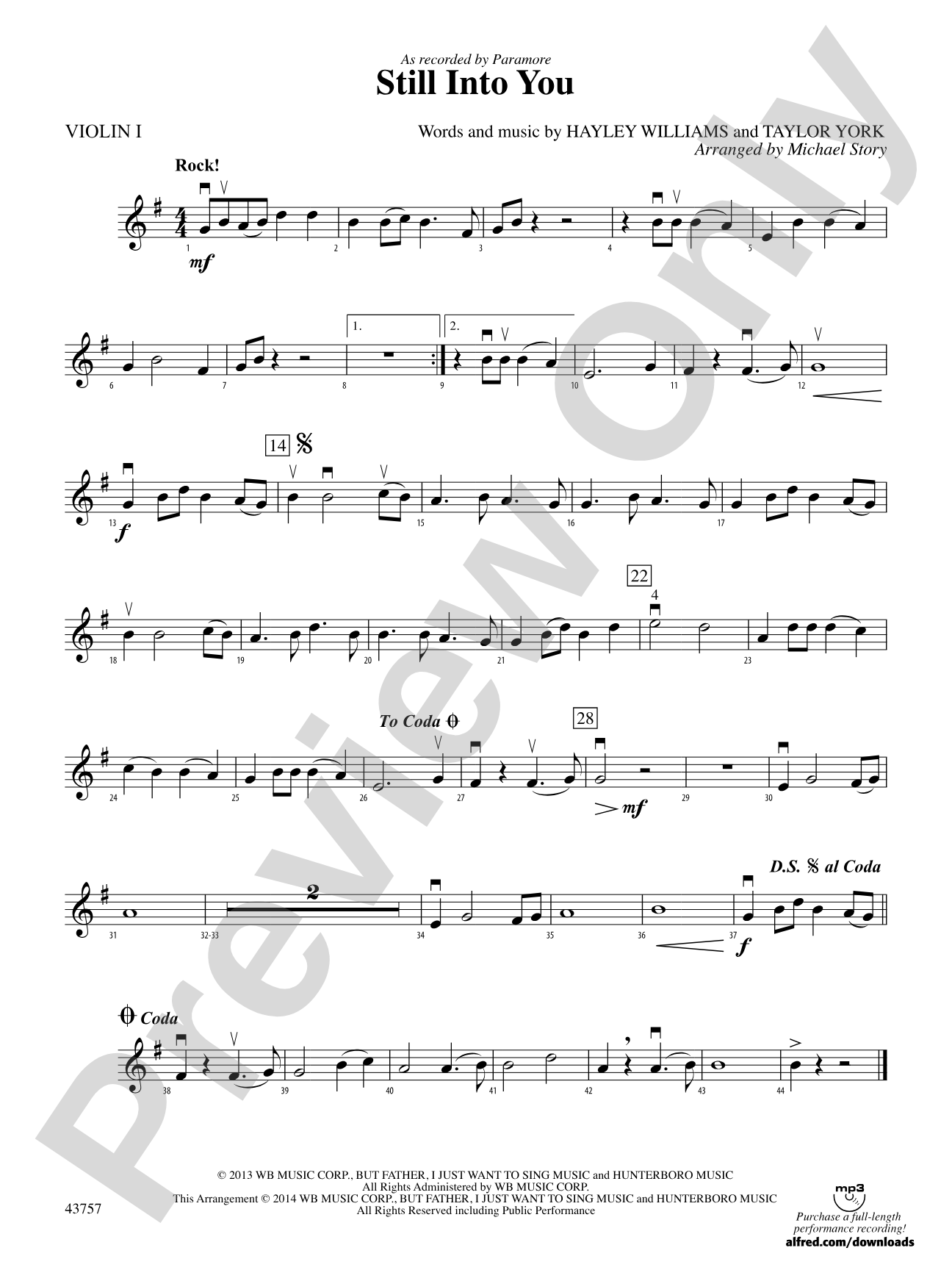Still Into You: 1st Violin