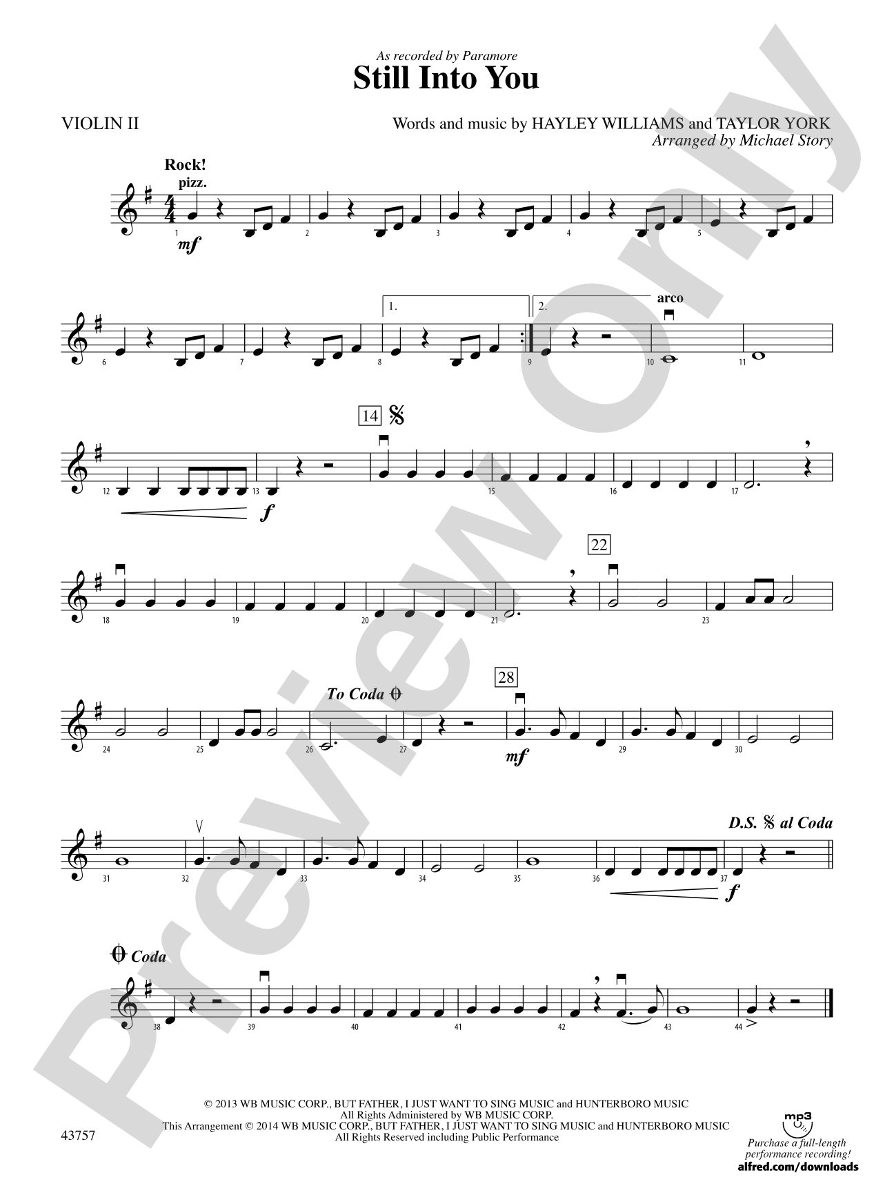 Still Into You: 2nd Violin
