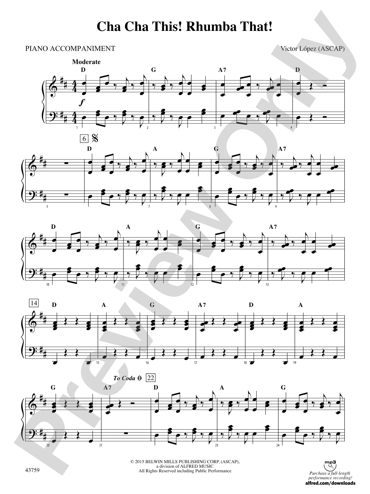 Cha Cha This! Rhumba That!: Piano Accompaniment