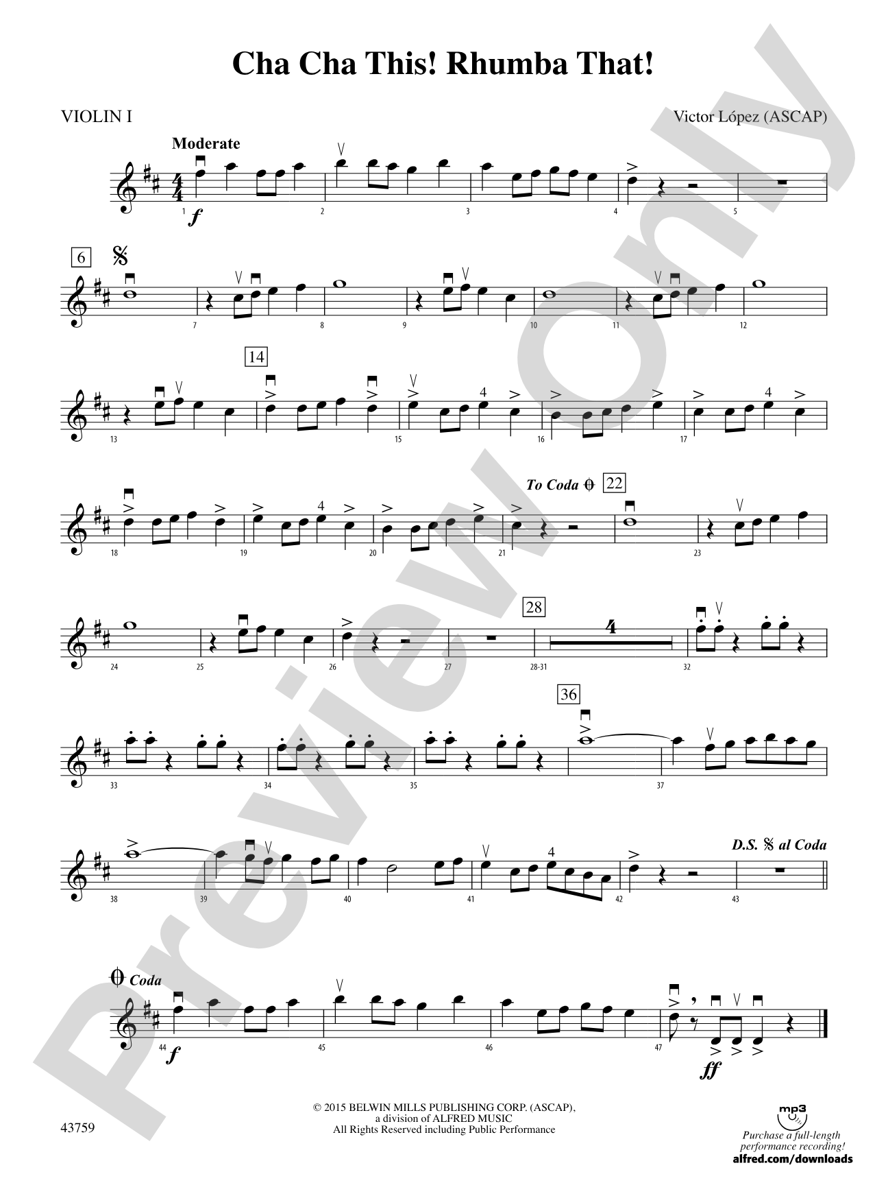 Cha Cha This! Rhumba That!: 1st Violin