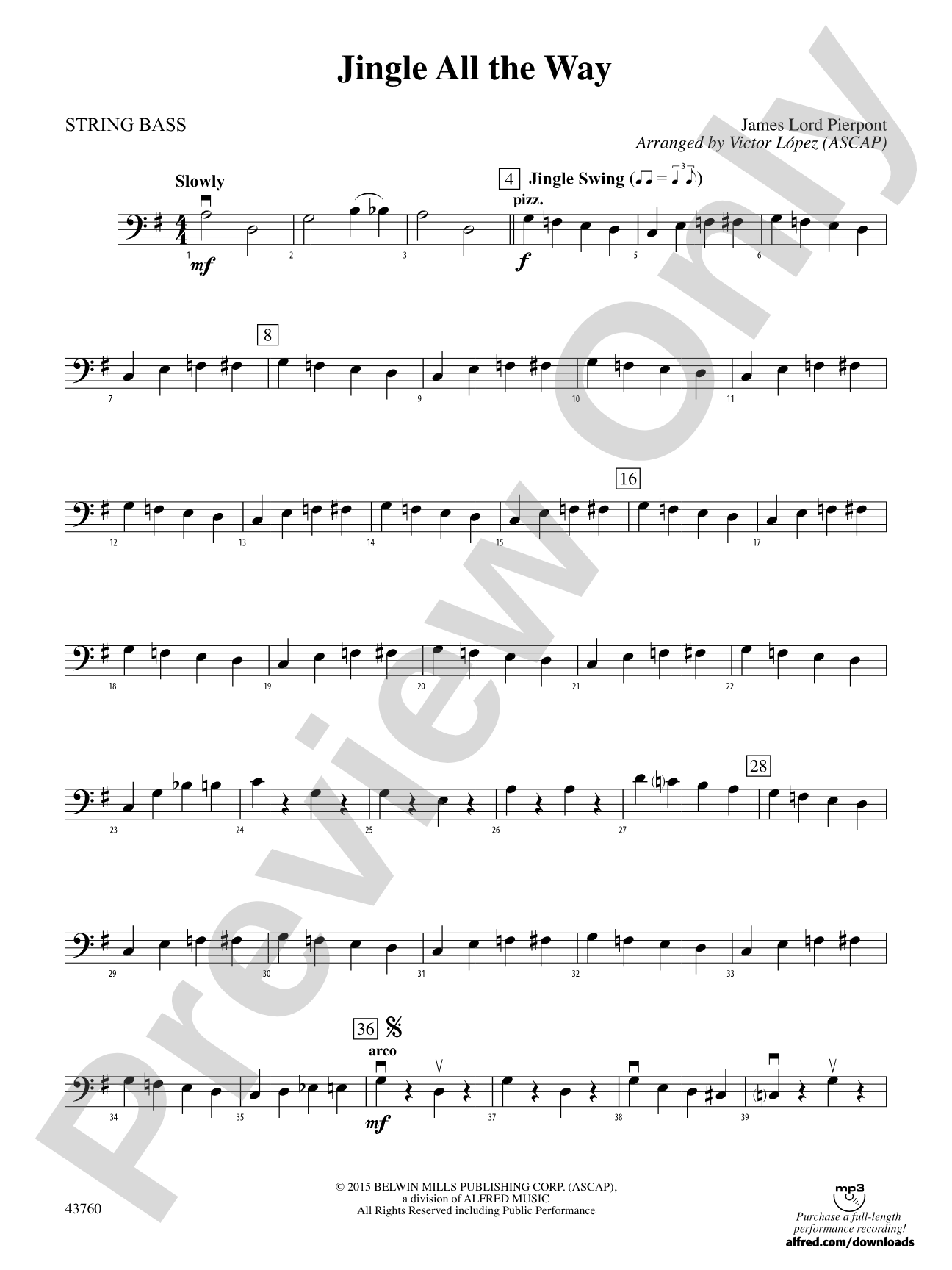Jingle All the Way: String Bass