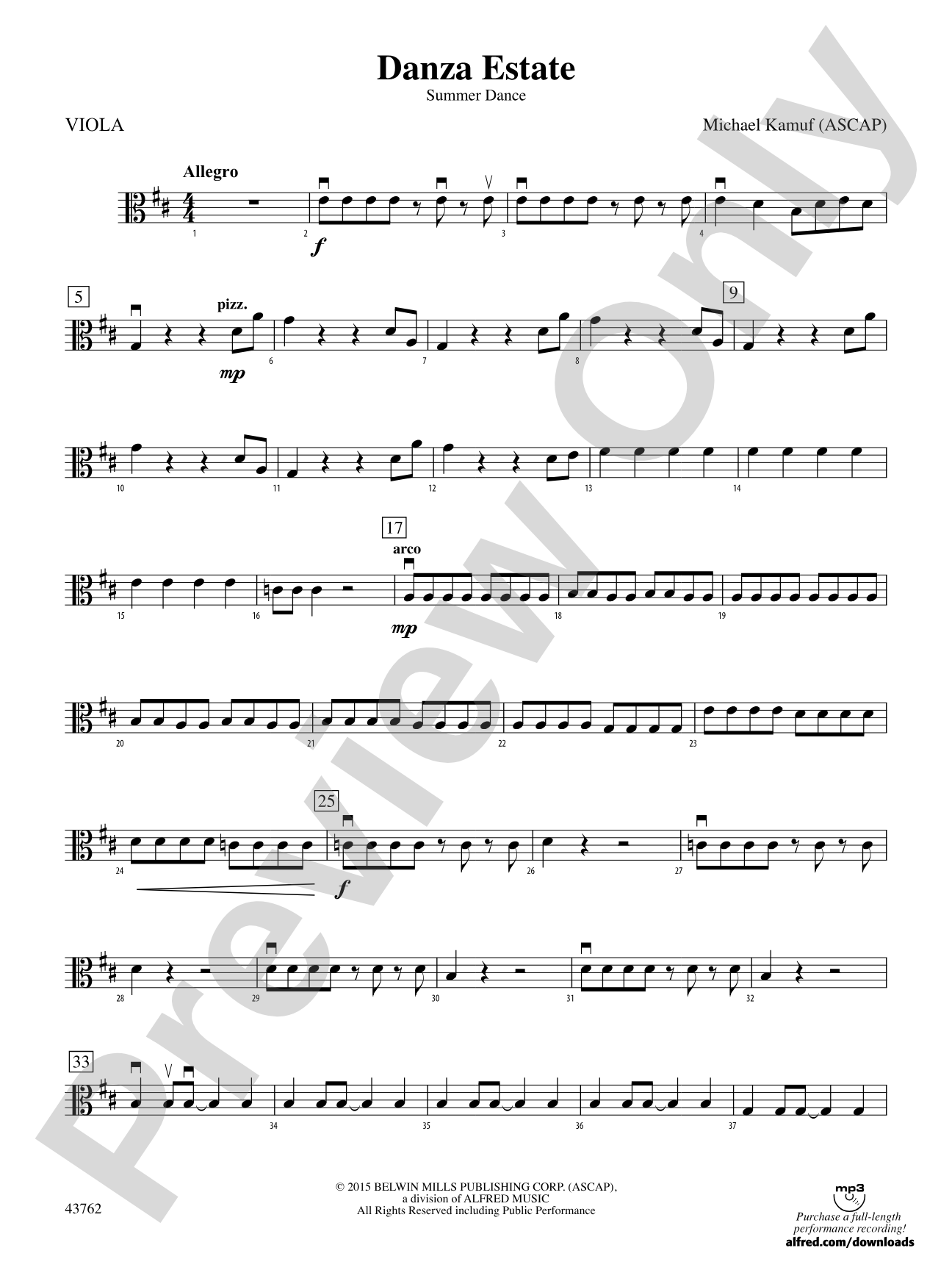 Danza Estate: Viola