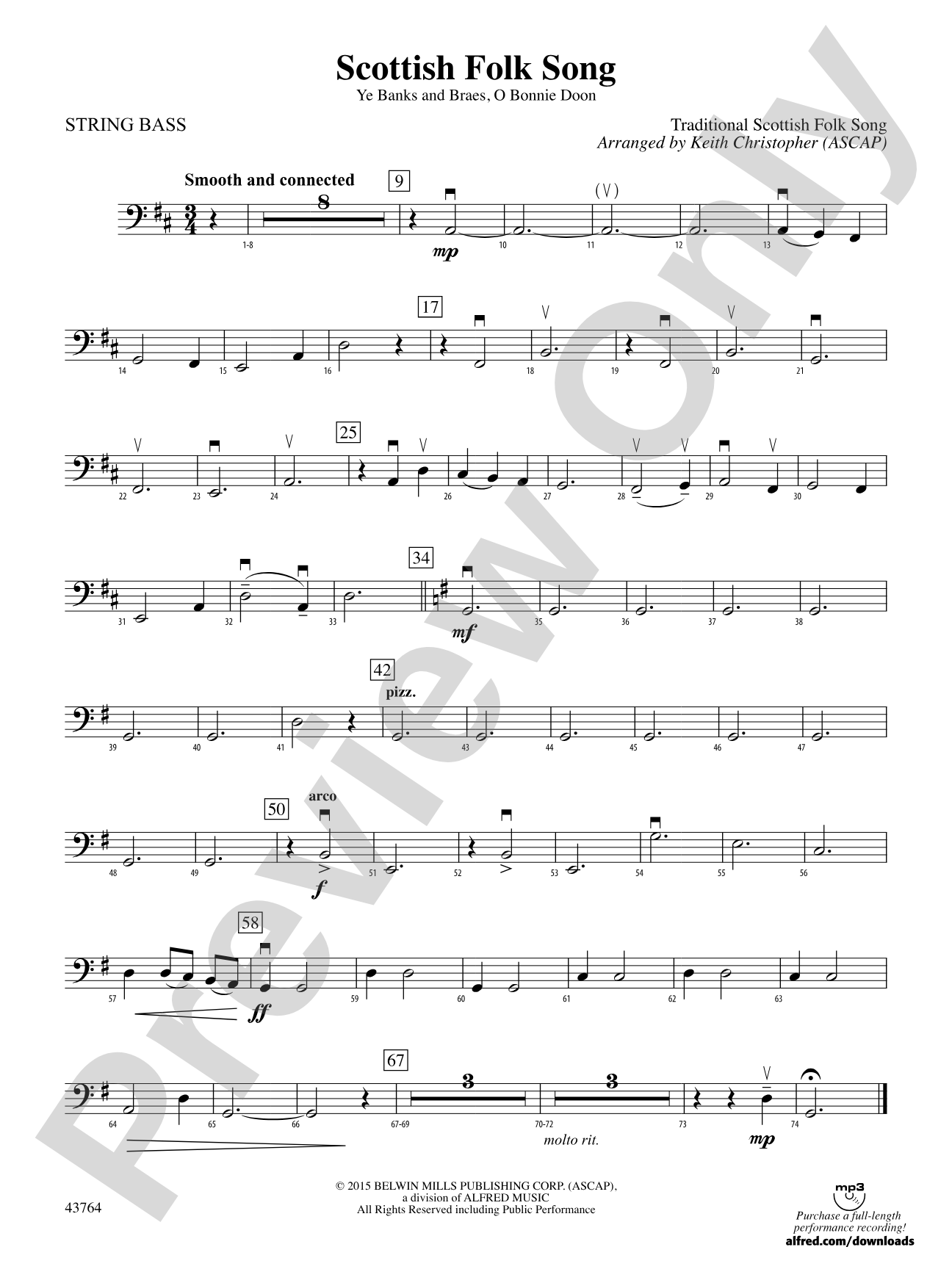 Scottish Folk Song: String Bass