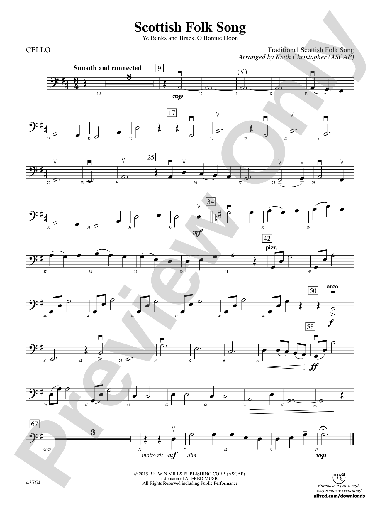 Scottish Folk Song: Cello