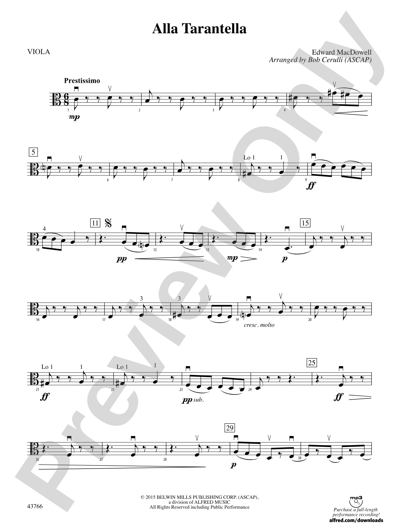 Alla Tarantella: Viola