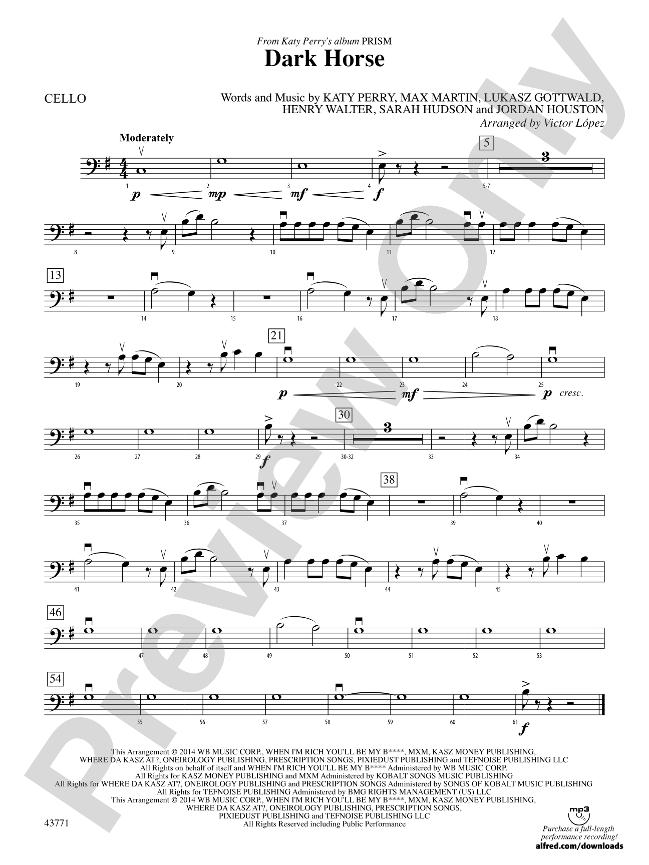 Dark Horse: Cello
