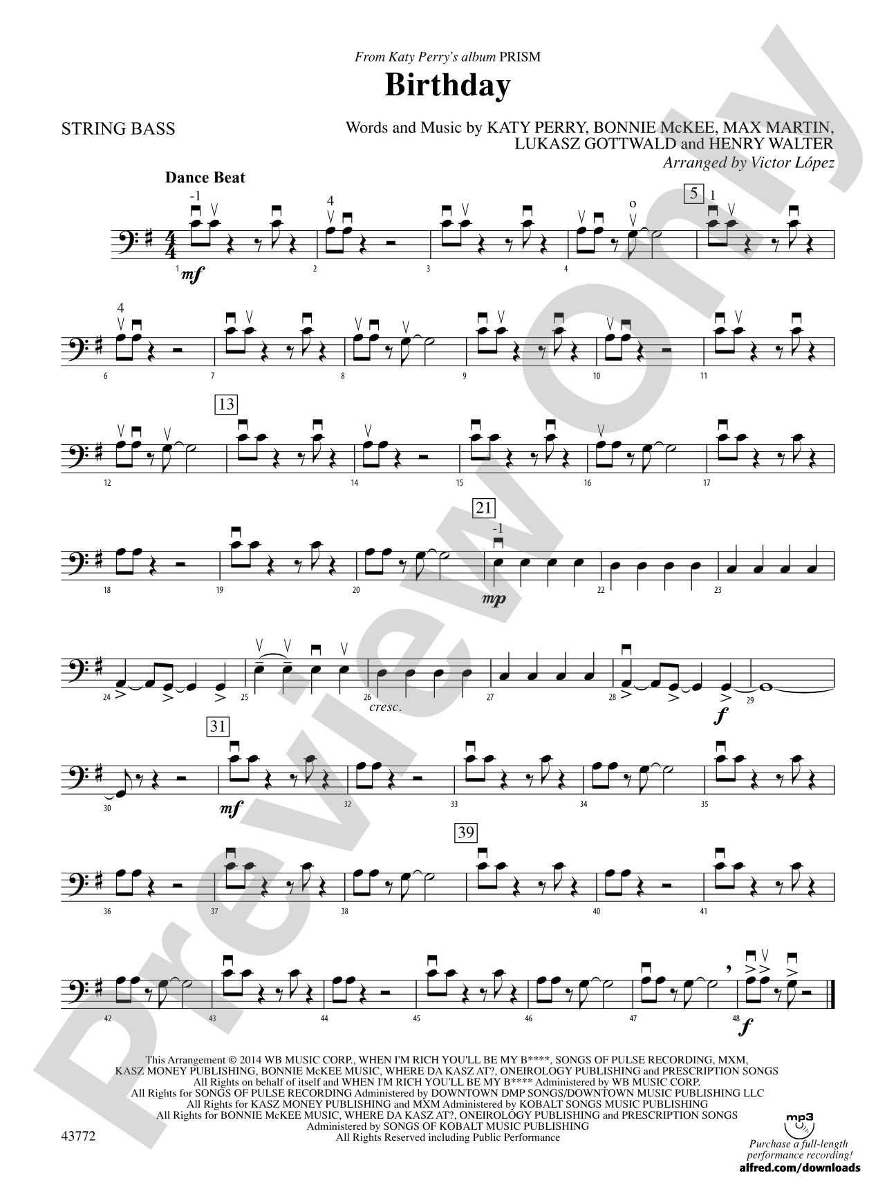 Birthday: String Bass