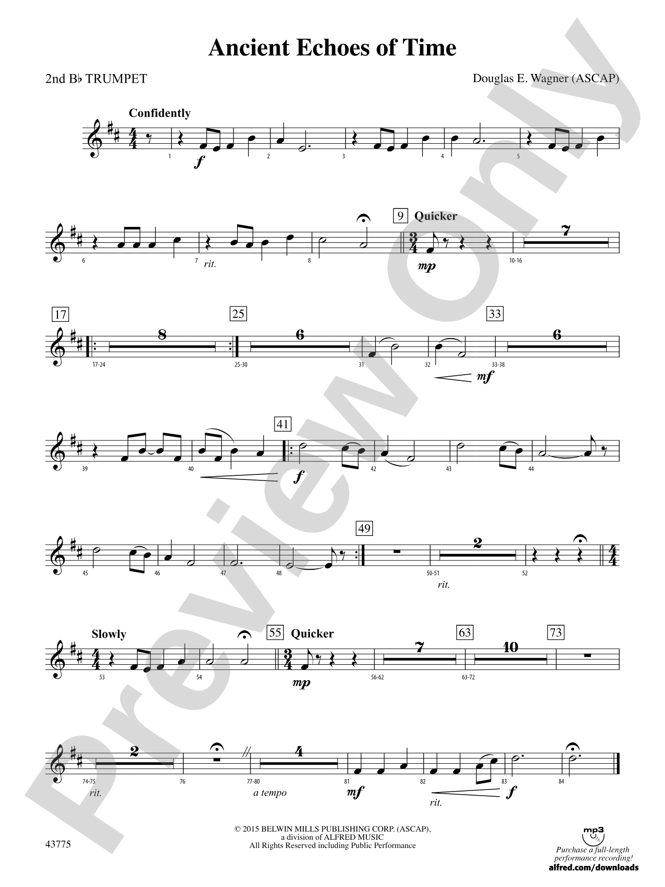 Ancient Echoes of Time: 2nd B-flat Trumpet
