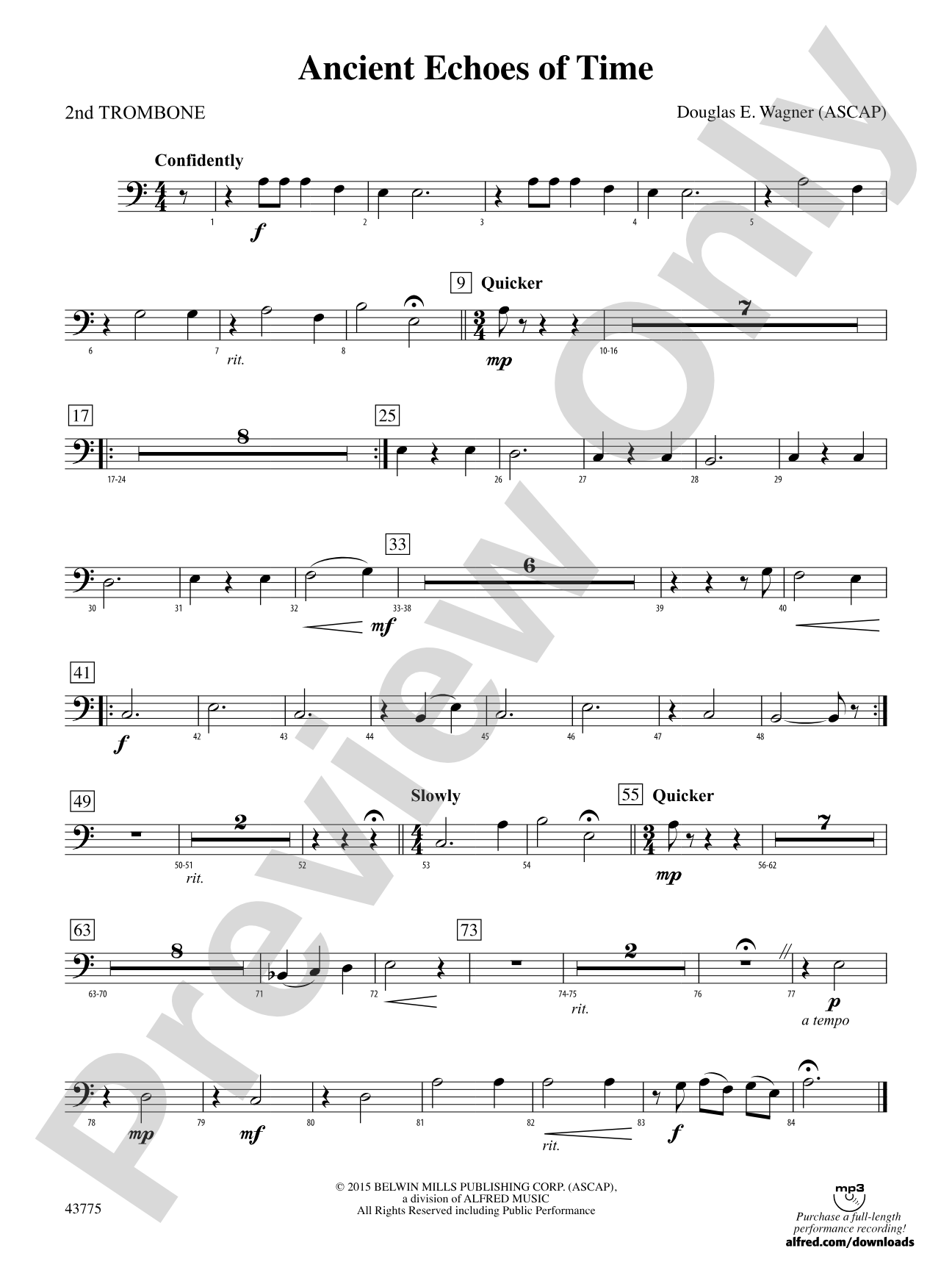 Ancient Echoes of Time: 2nd Trombone