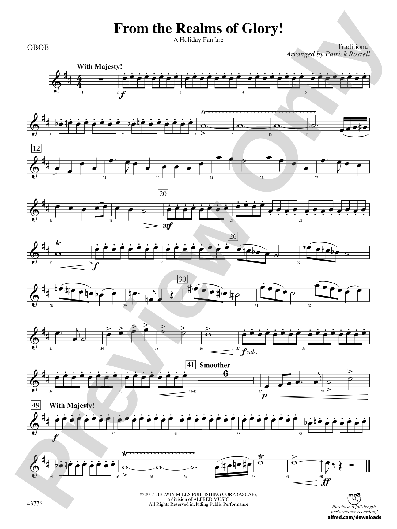 From the Realms of Glory!: Oboe