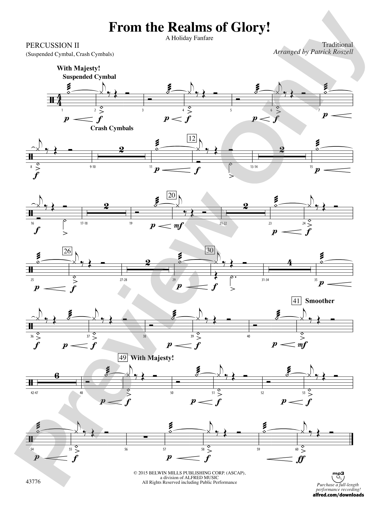 From the Realms of Glory!: 2nd Percussion
