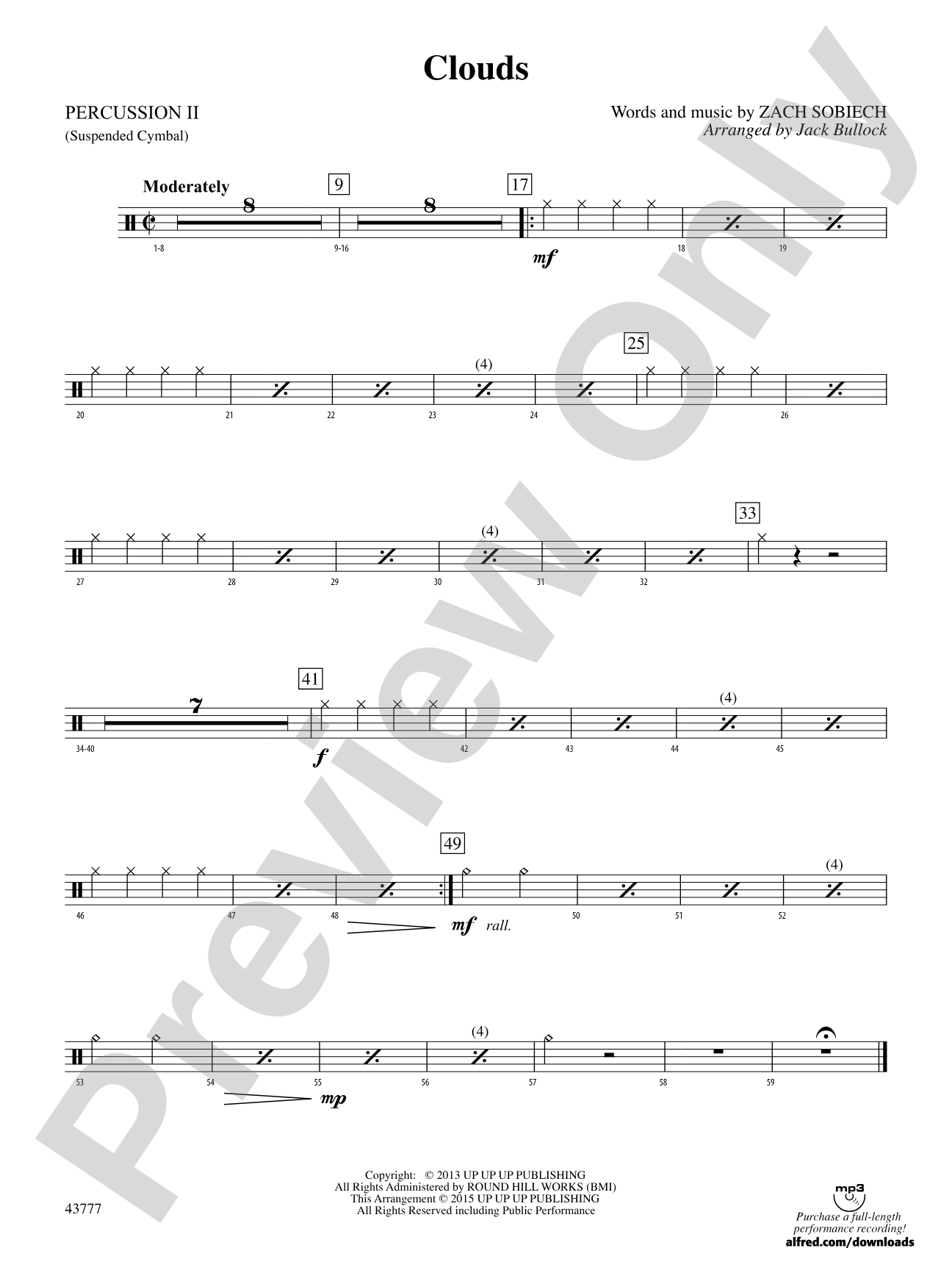 Clouds: 2nd Percussion