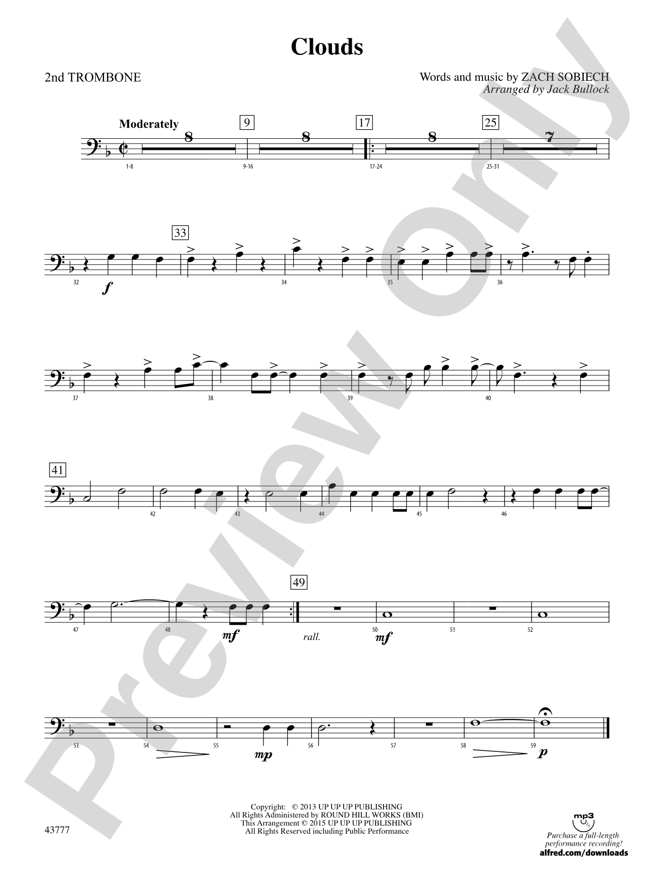 Clouds: 2nd Trombone