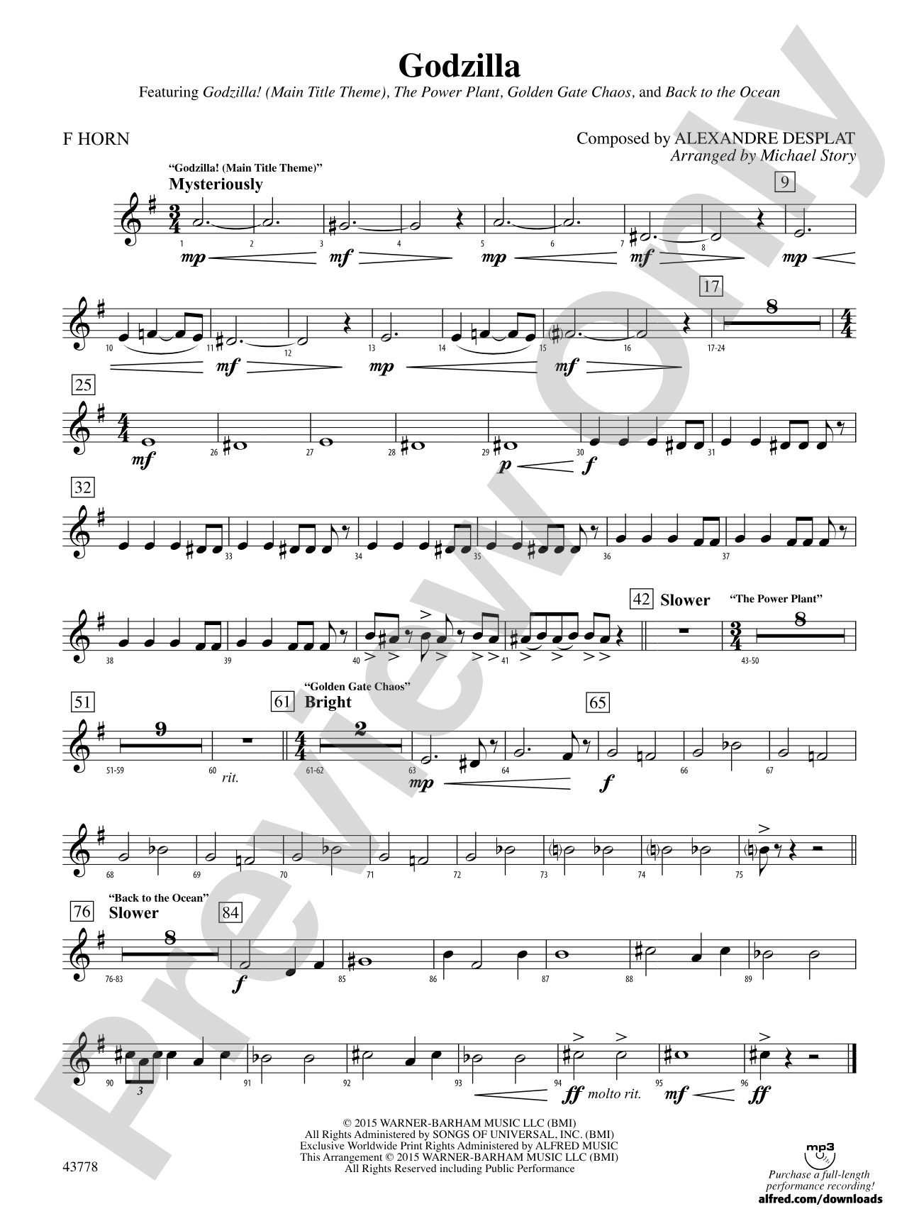 Godzilla: 1st F Horn