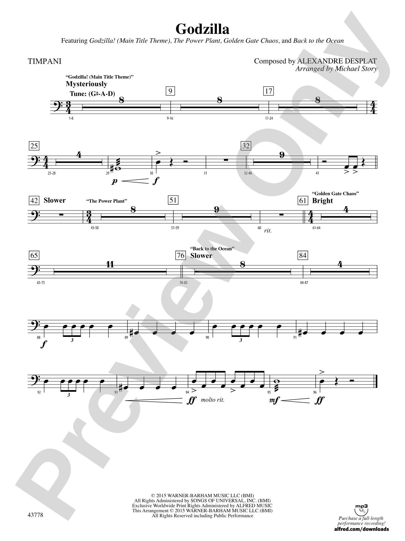 Godzilla: Timpani