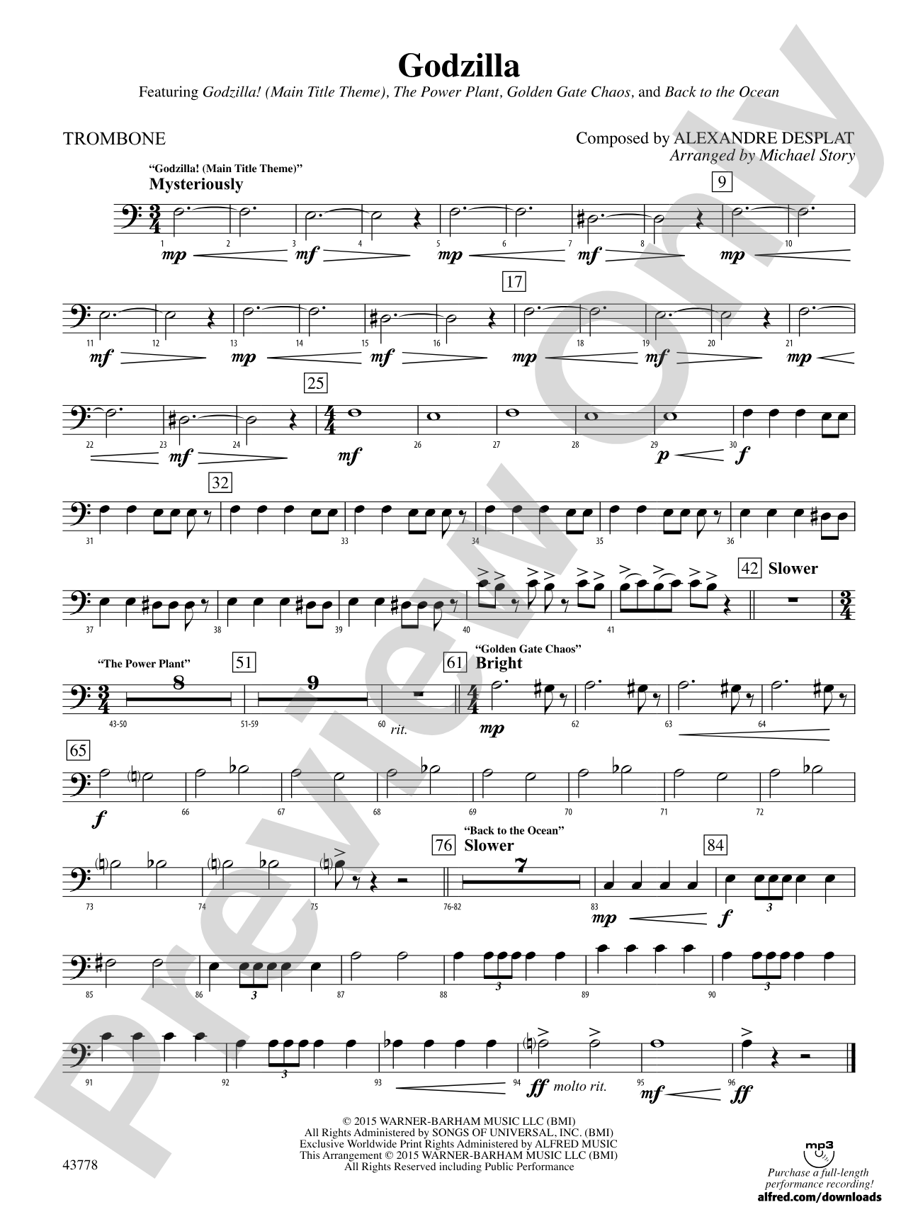Godzilla: 1st Trombone