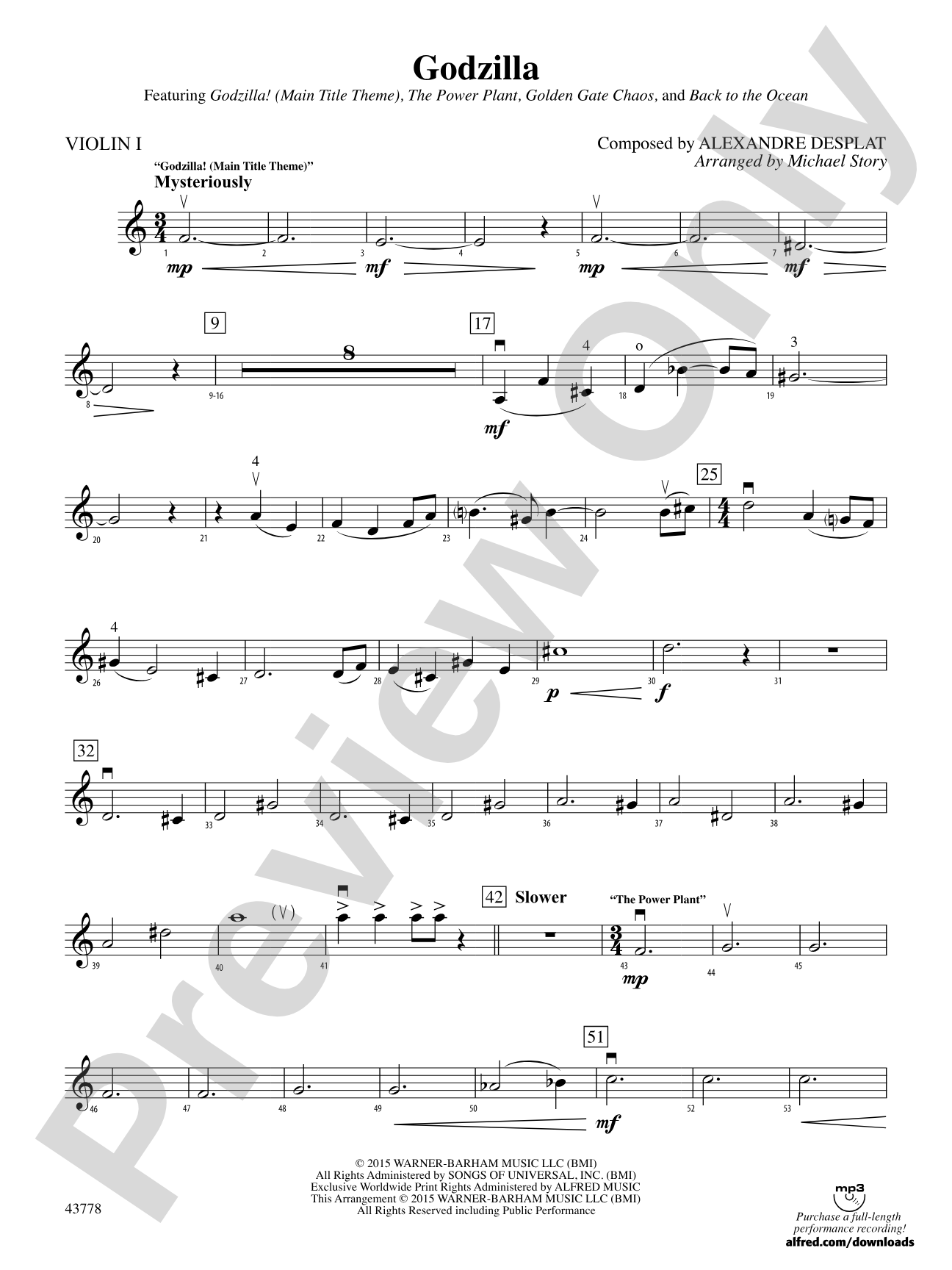 Godzilla: 1st Violin