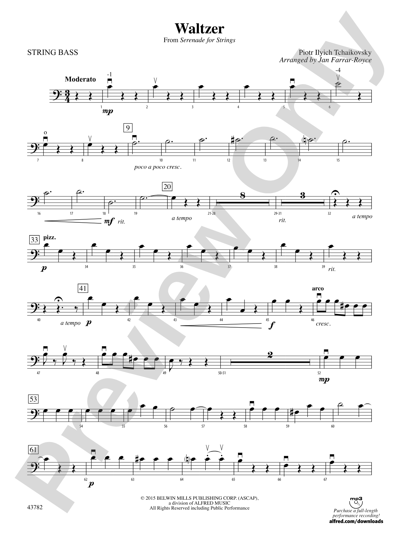 Waltzer: String Bass