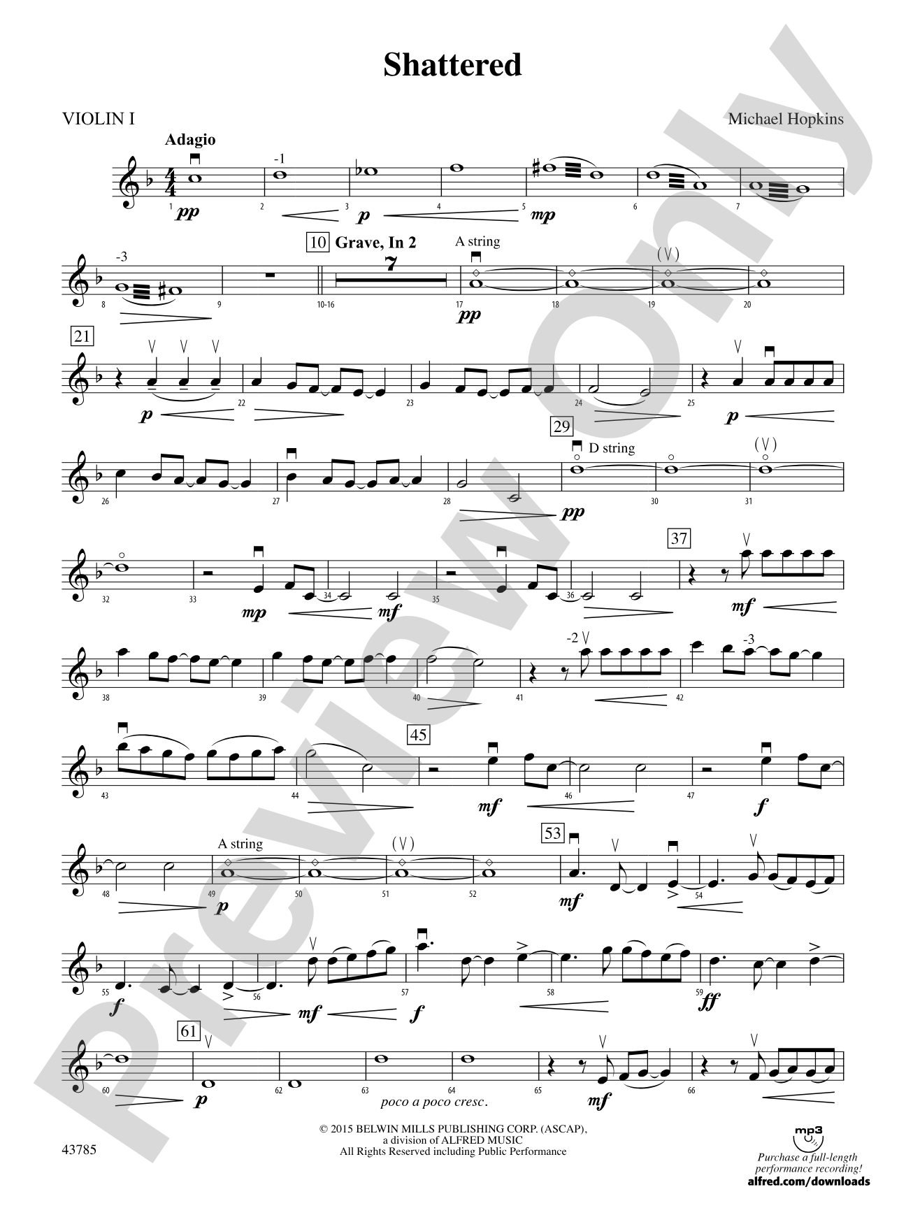 Shattered: 1st Violin
