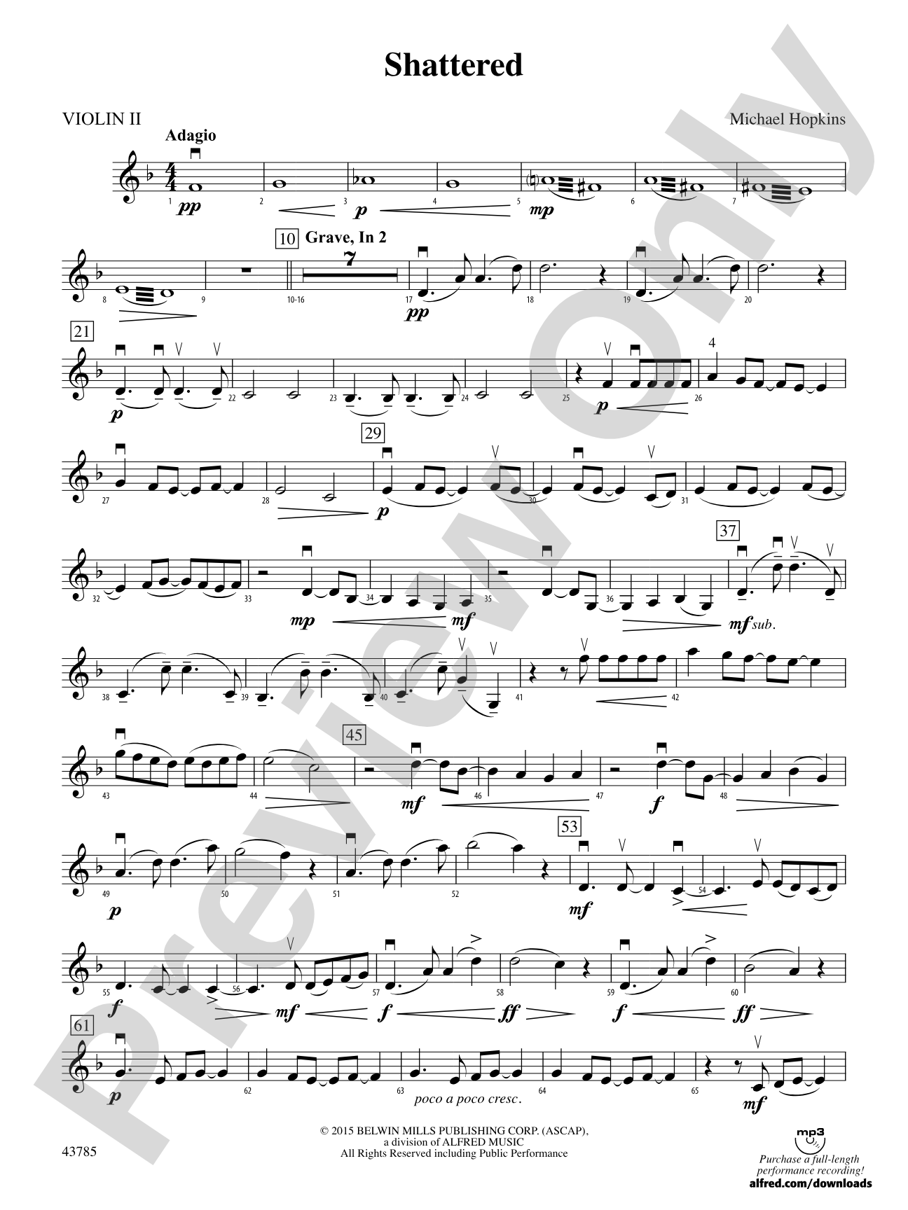 Shattered: 2nd Violin