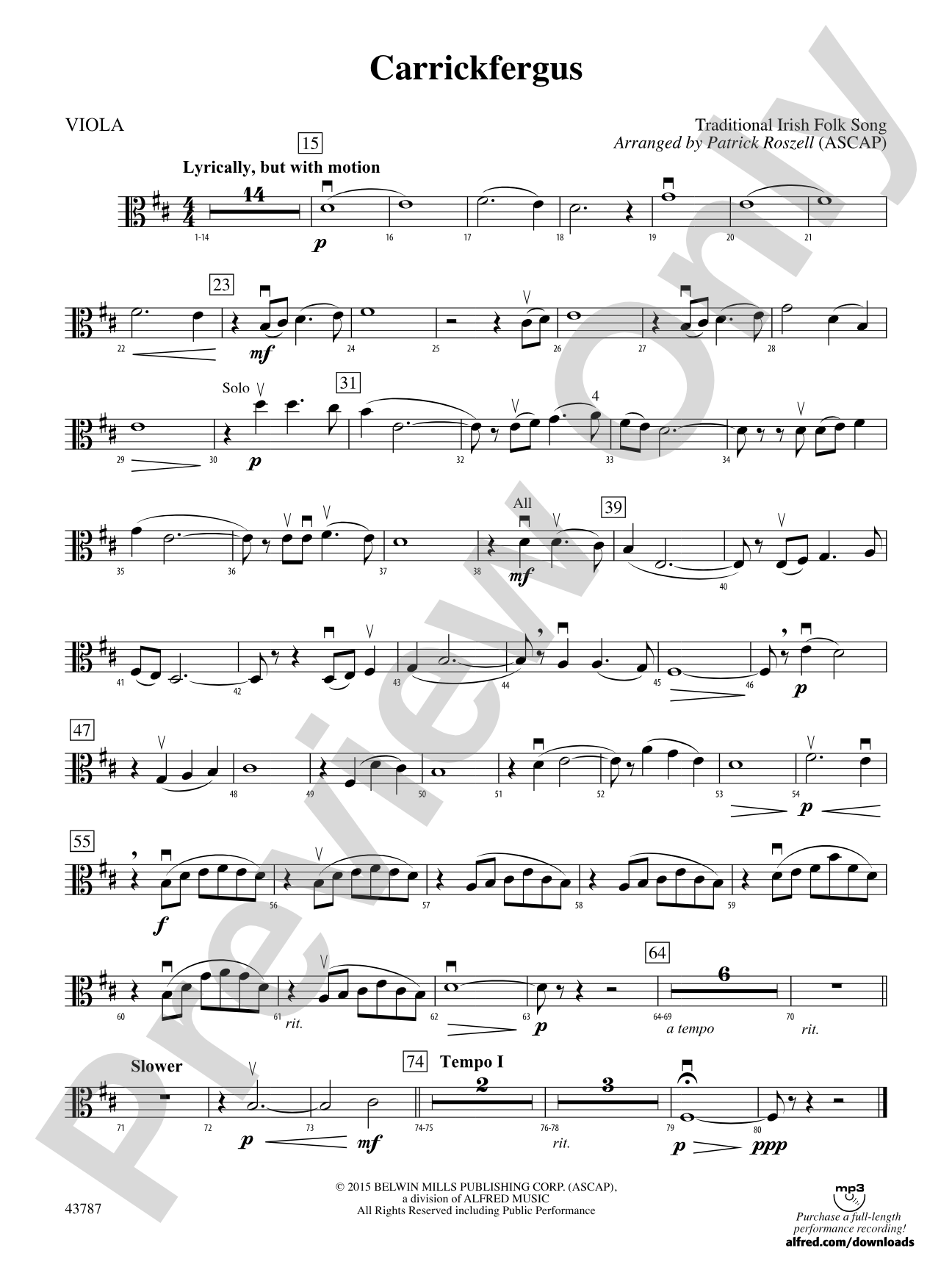 Carrickfergus: Viola