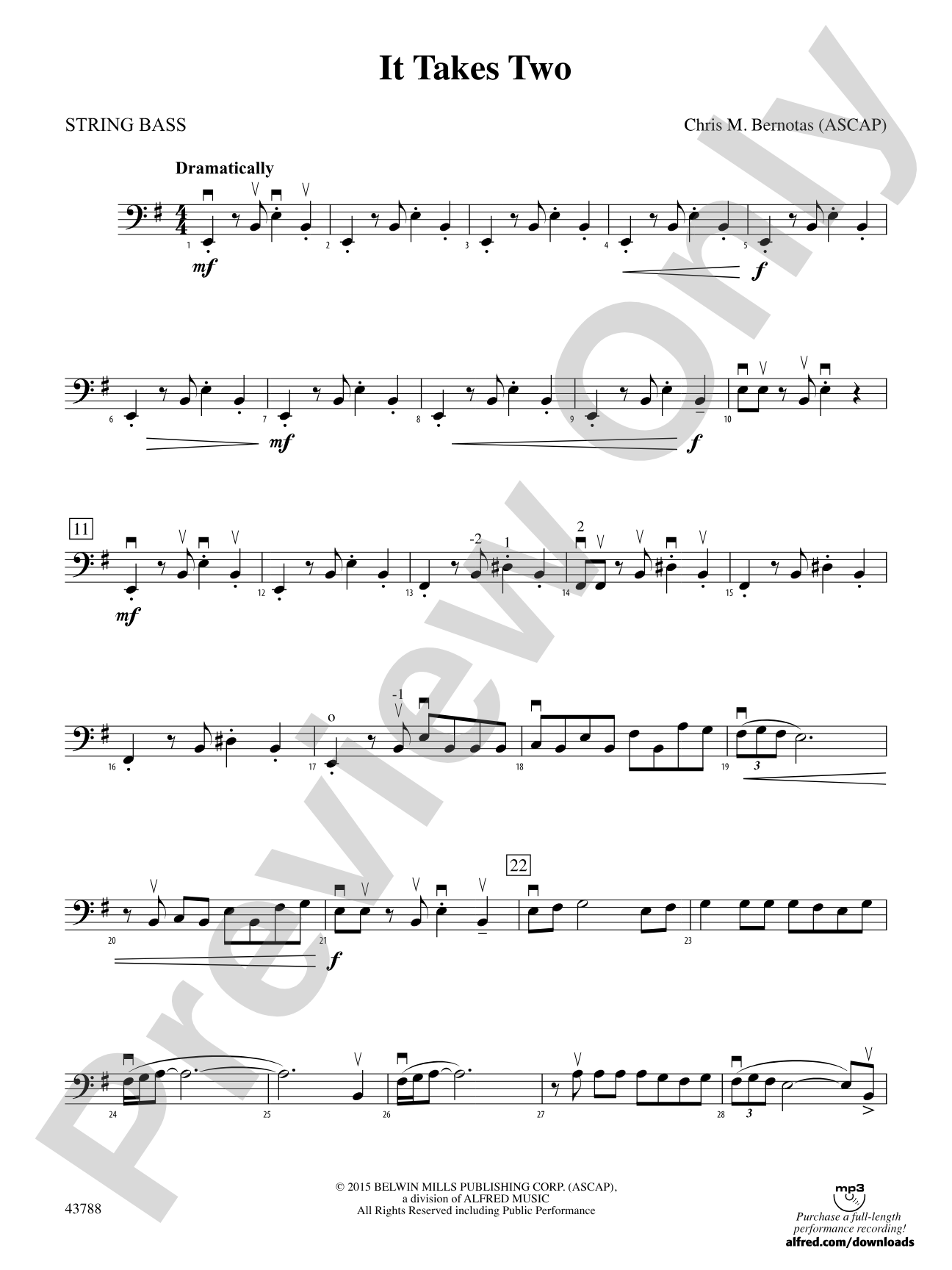 It Takes Two: String Bass