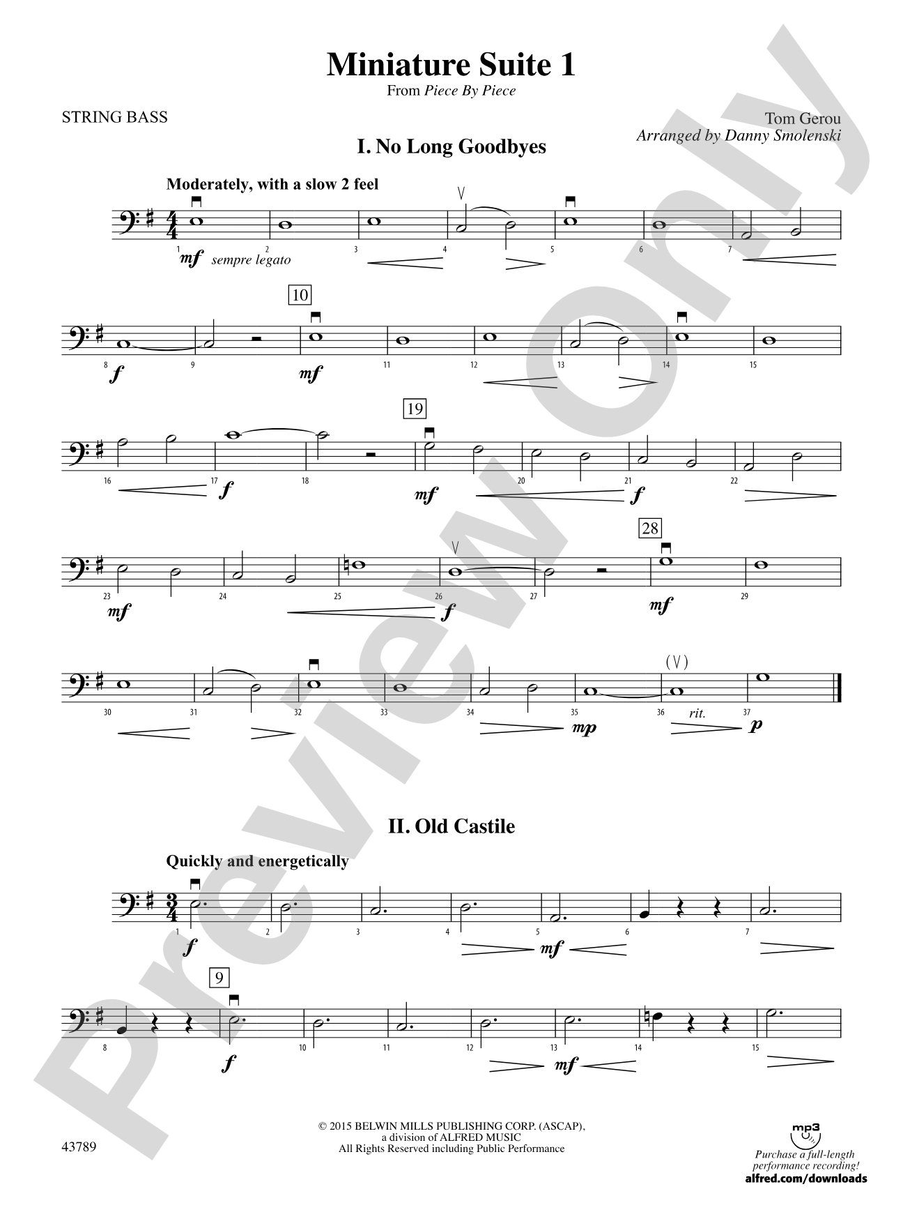Miniature Suite 1: String Bass