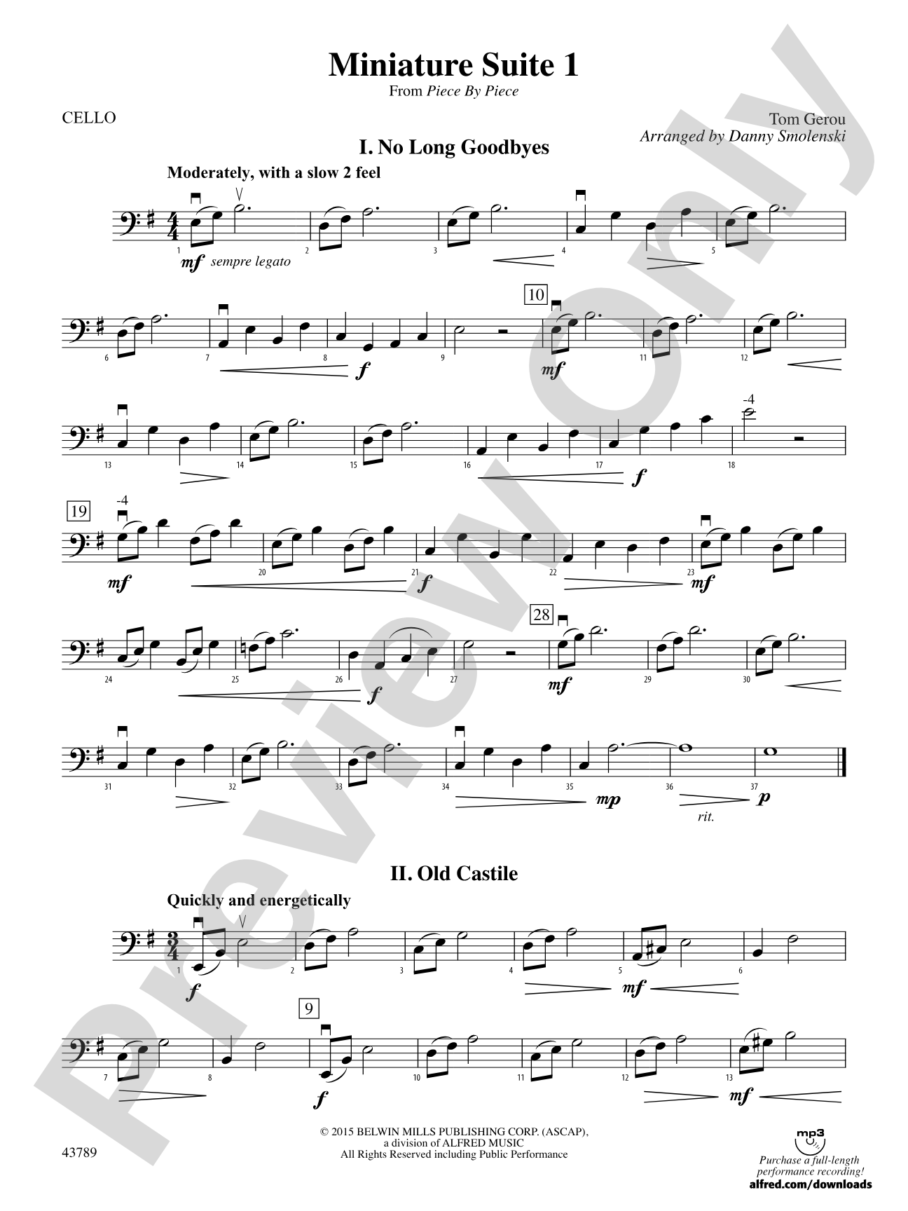 Miniature Suite 1: Cello