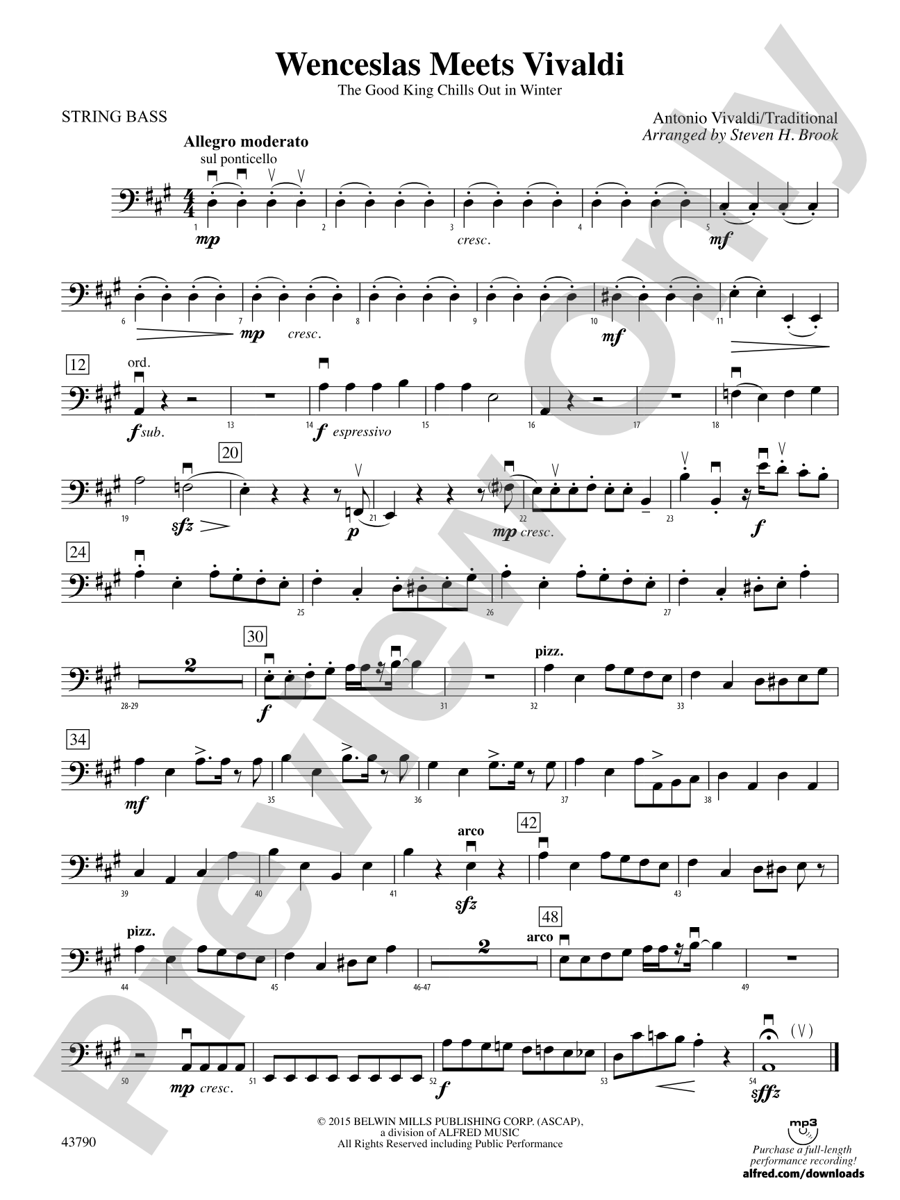 Wenceslas Meets Vivaldi: String Bass
