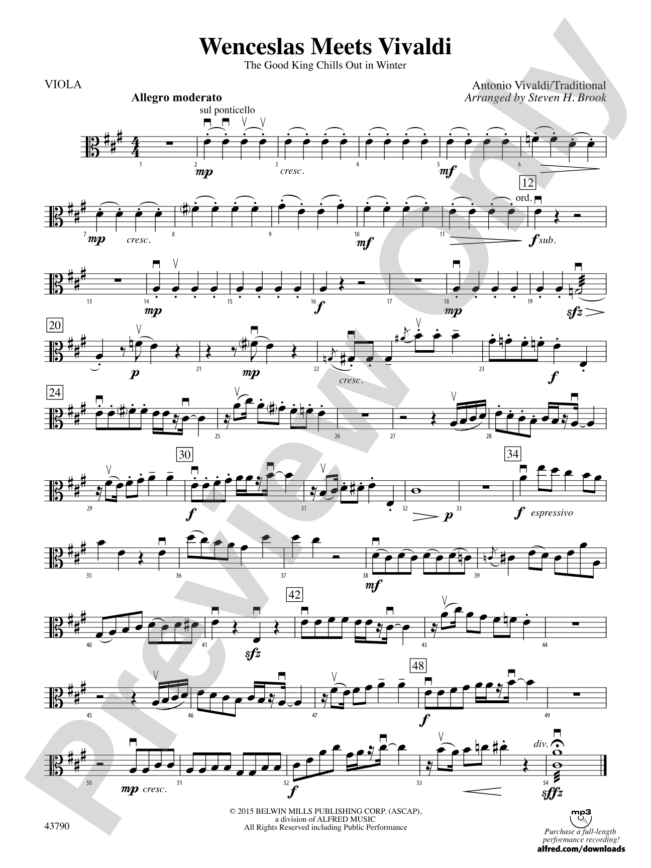 Wenceslas Meets Vivaldi: Viola
