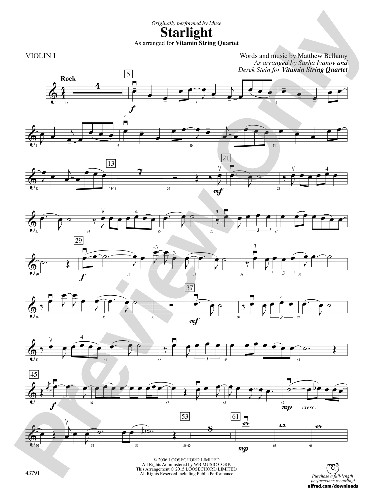 Starlight: 1st Violin