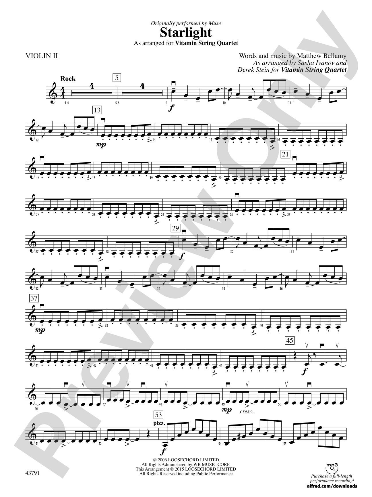Starlight: 2nd Violin