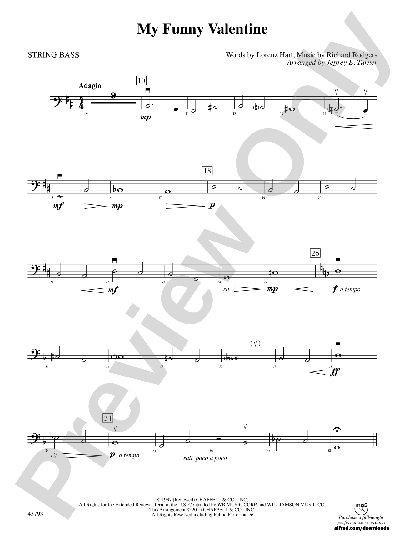 My Funny Valentine: String Bass