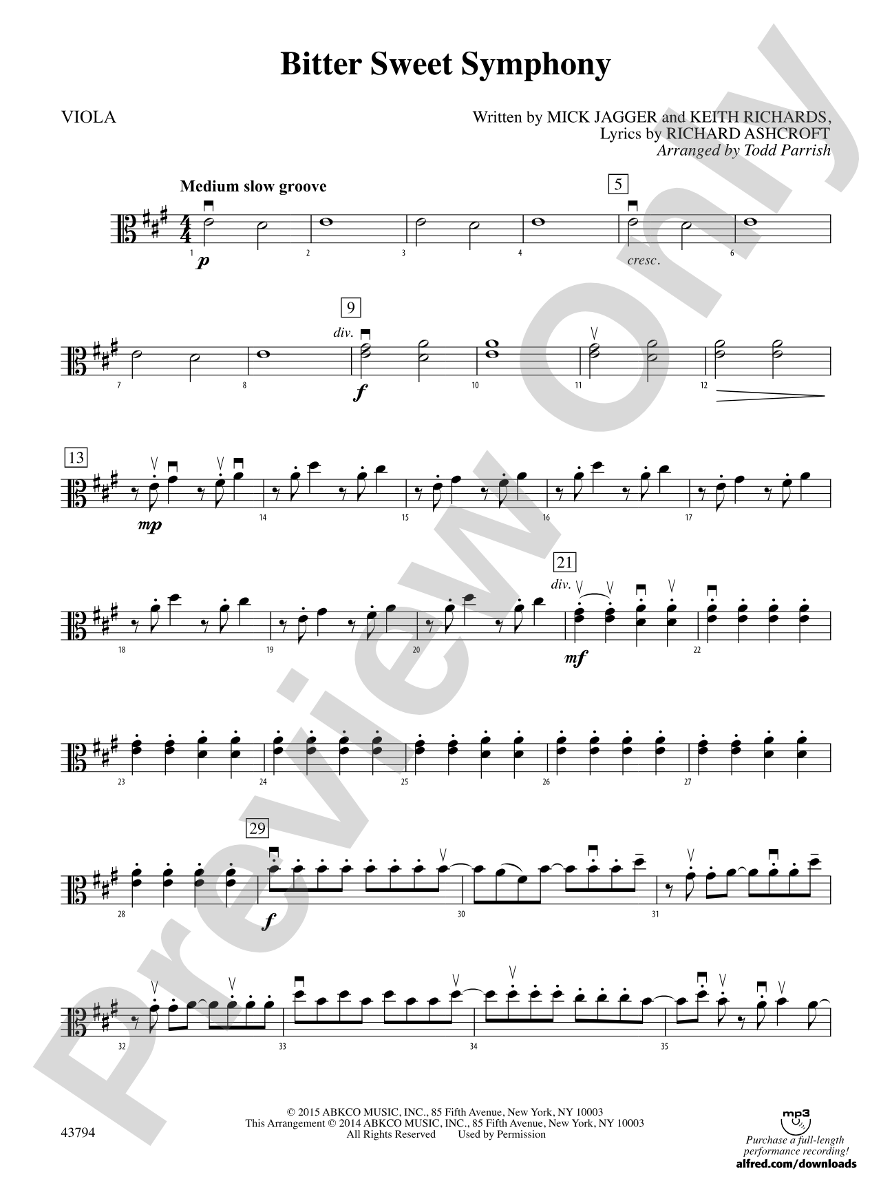 Bitter Sweet Symphony: Viola