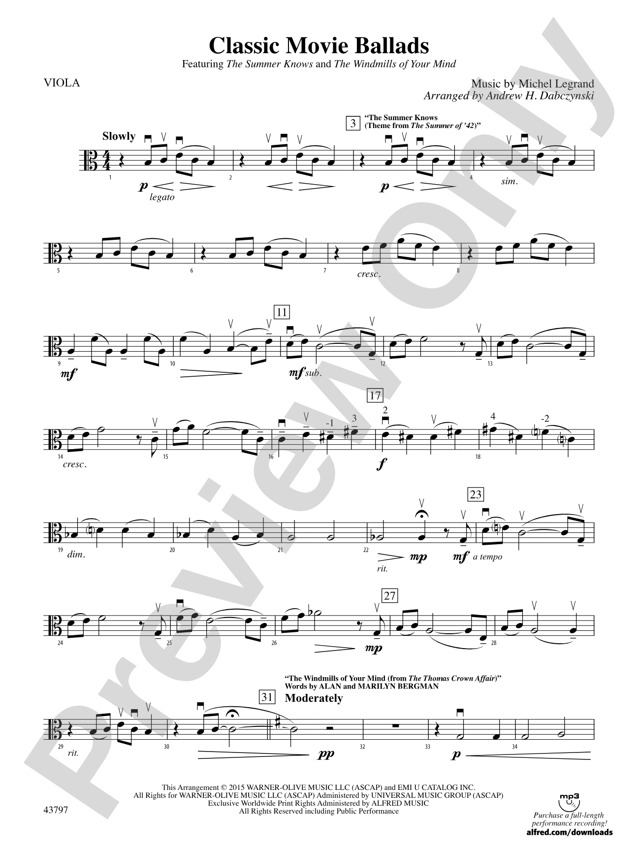 Classic Movie Ballads: Viola