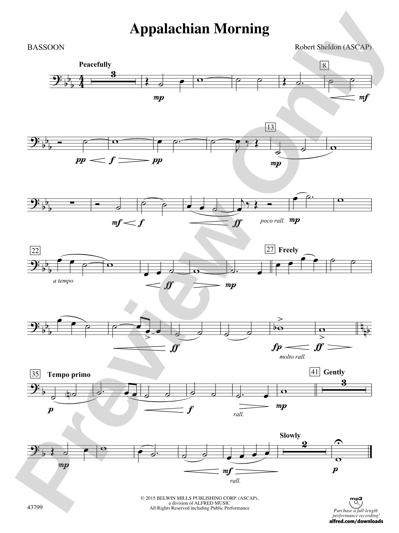Appalachian Morning: Bassoon