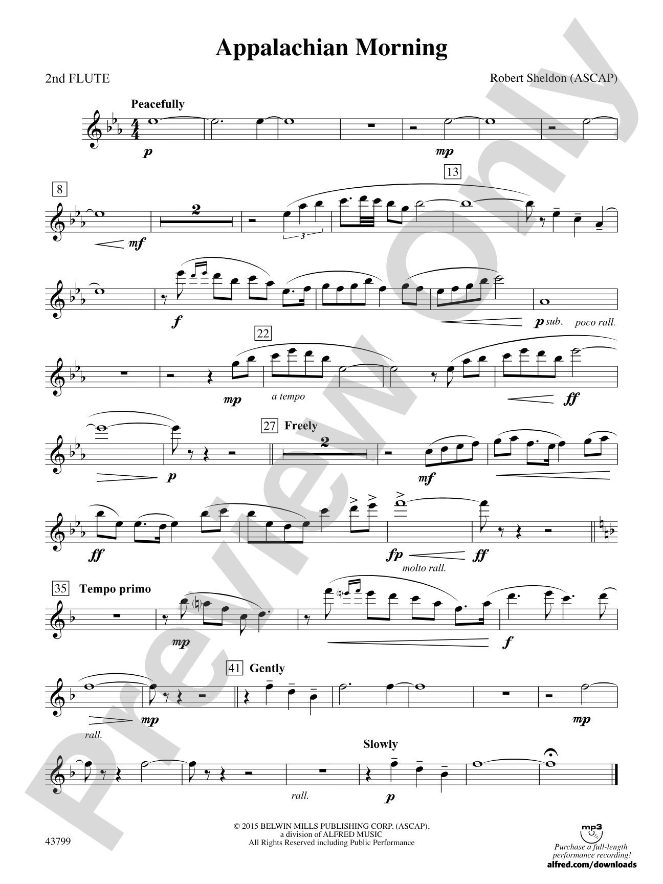 Appalachian Morning: 2nd Flute