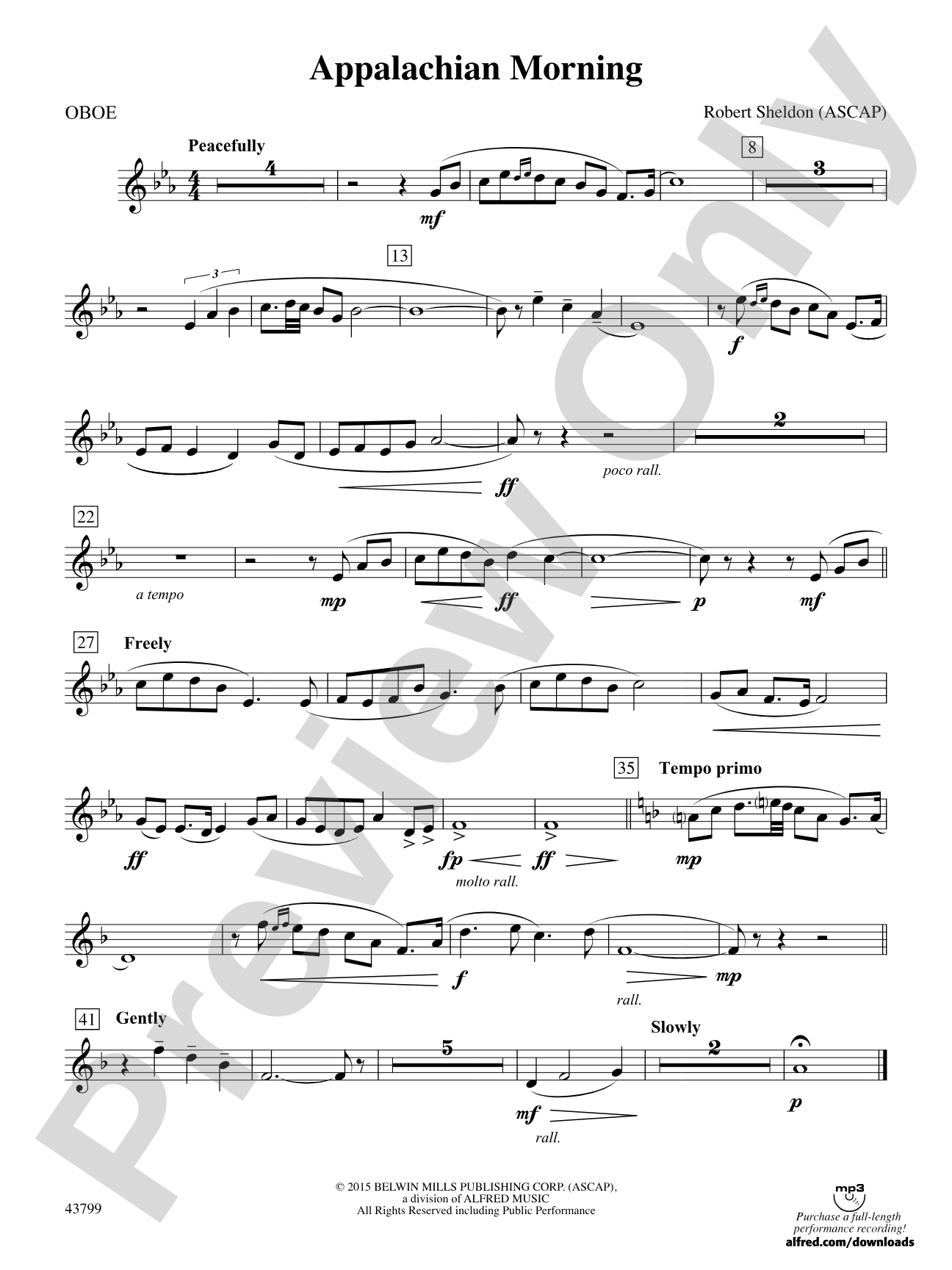 Appalachian Morning: Oboe