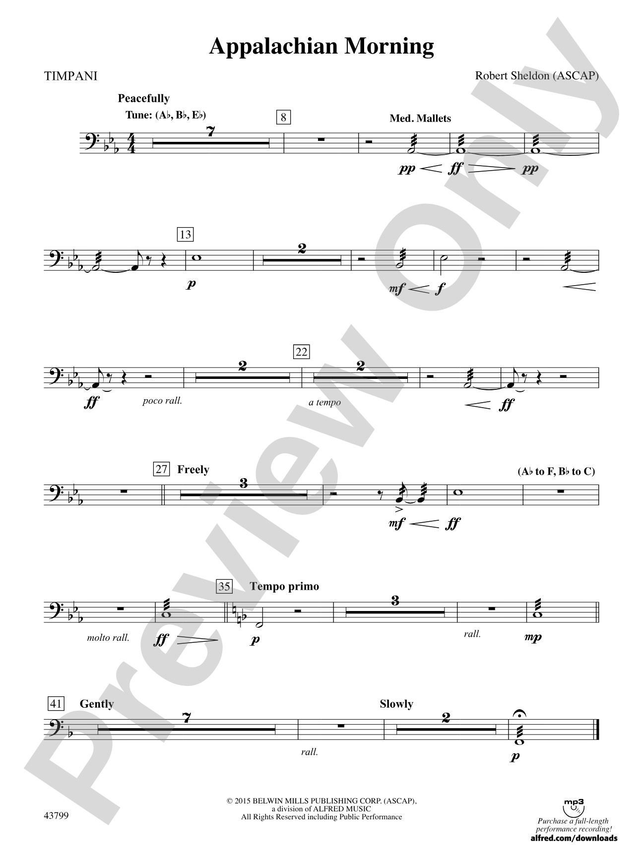 Appalachian Morning: Timpani