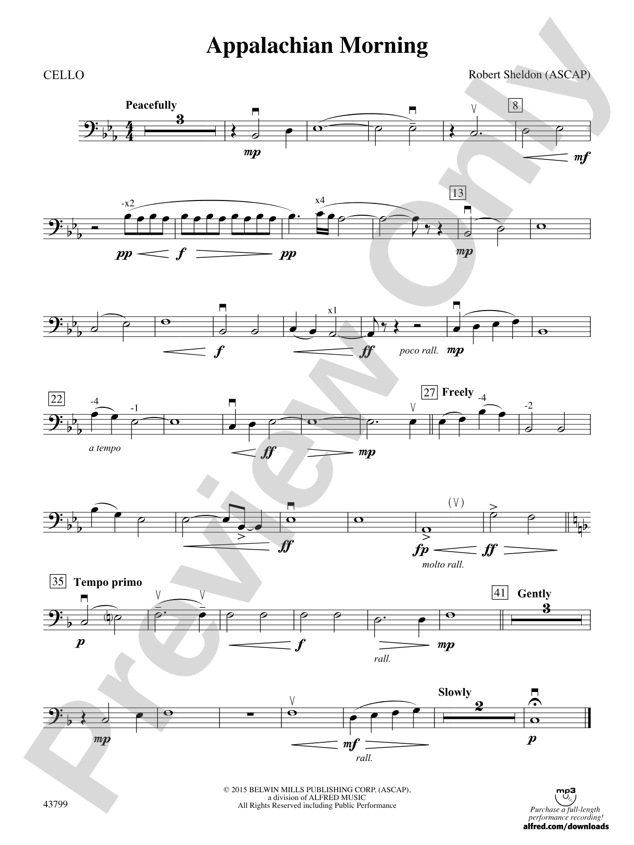 Appalachian Morning: Cello