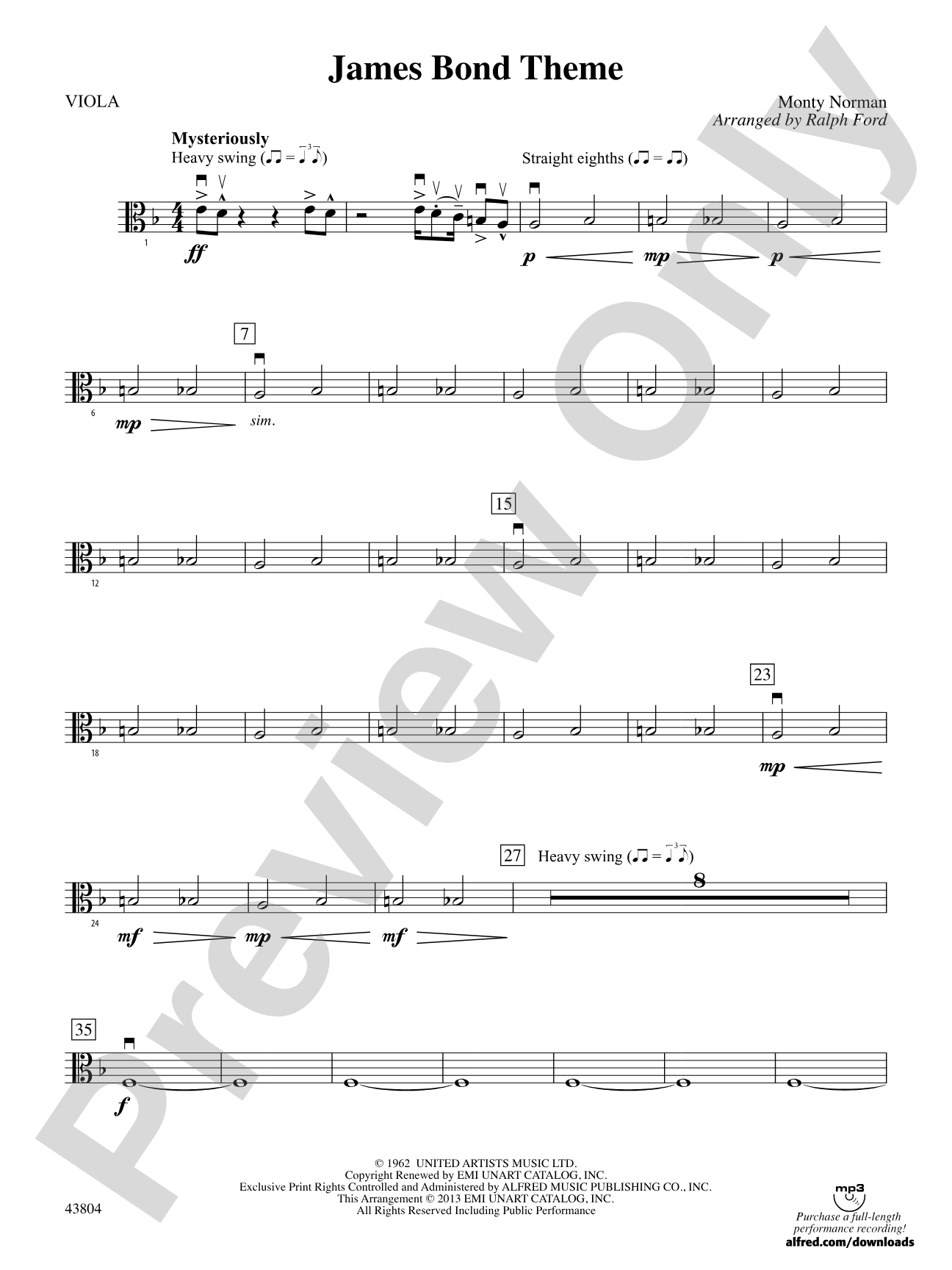 James Bond Theme: Viola